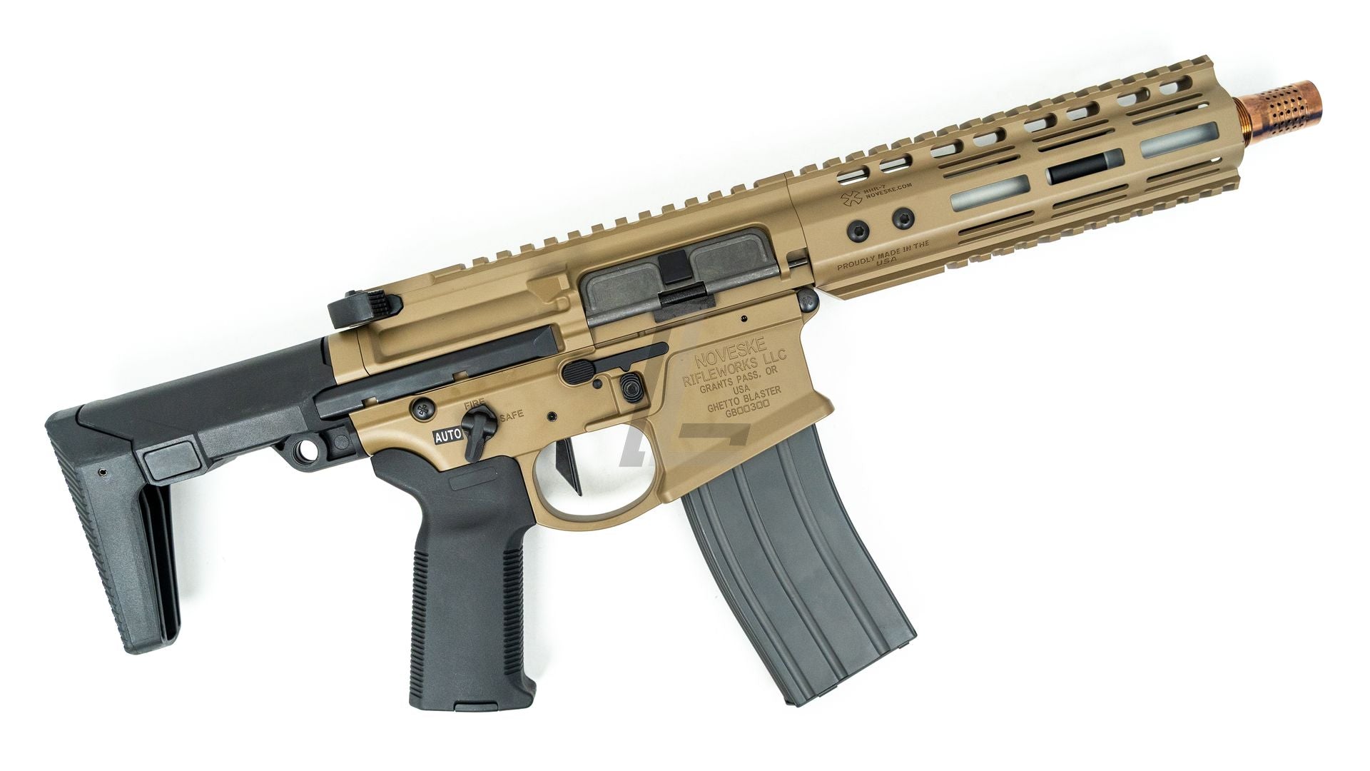 DOUBLE EAGLE - NOVESKE GHETTO BLASTER NHR-7" MWS GBB RIFLE (DARK EARTH)