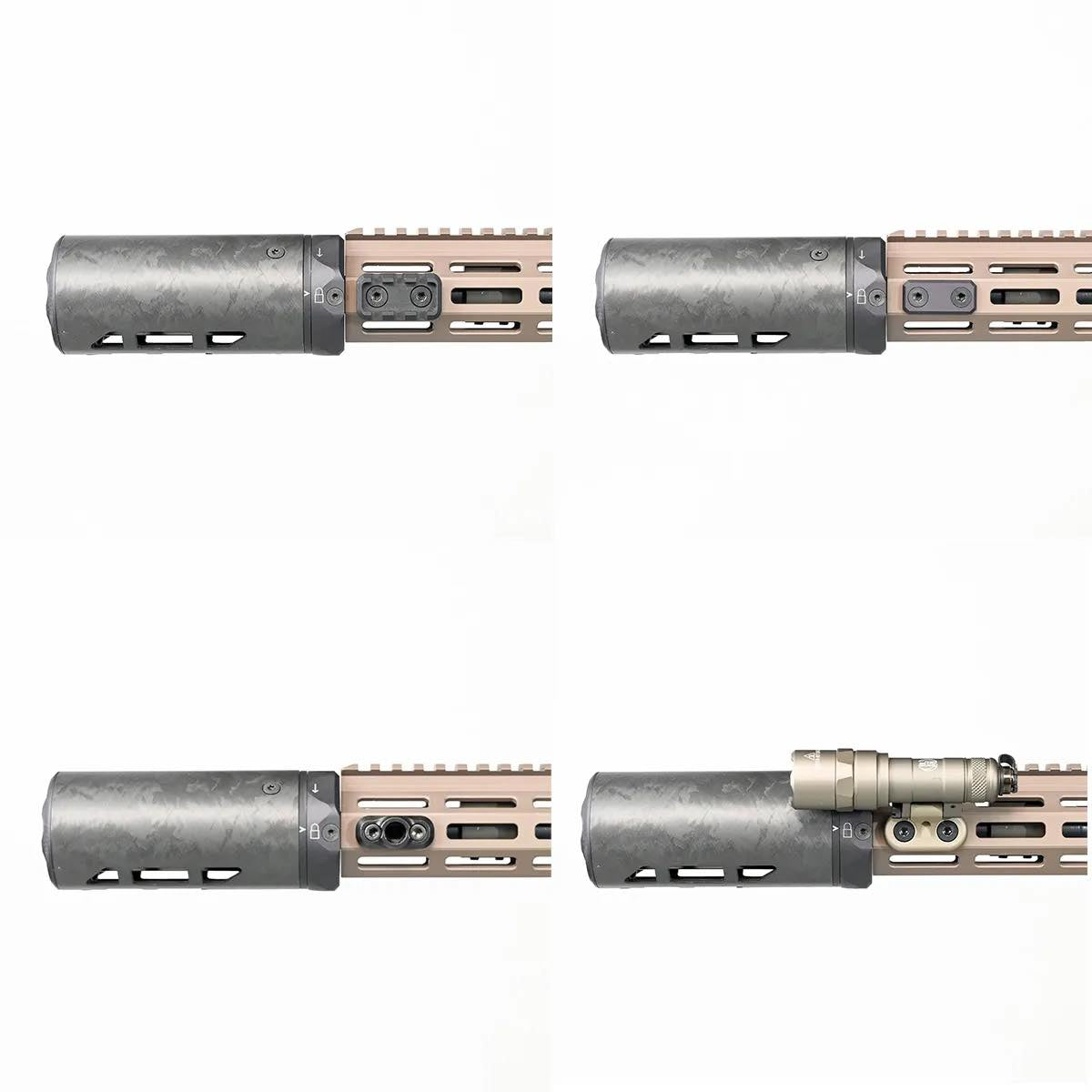 GCTAC - MODTAC U-RAC XL SUPPRESSOR SHIELD 5 INCH (M-LOK)