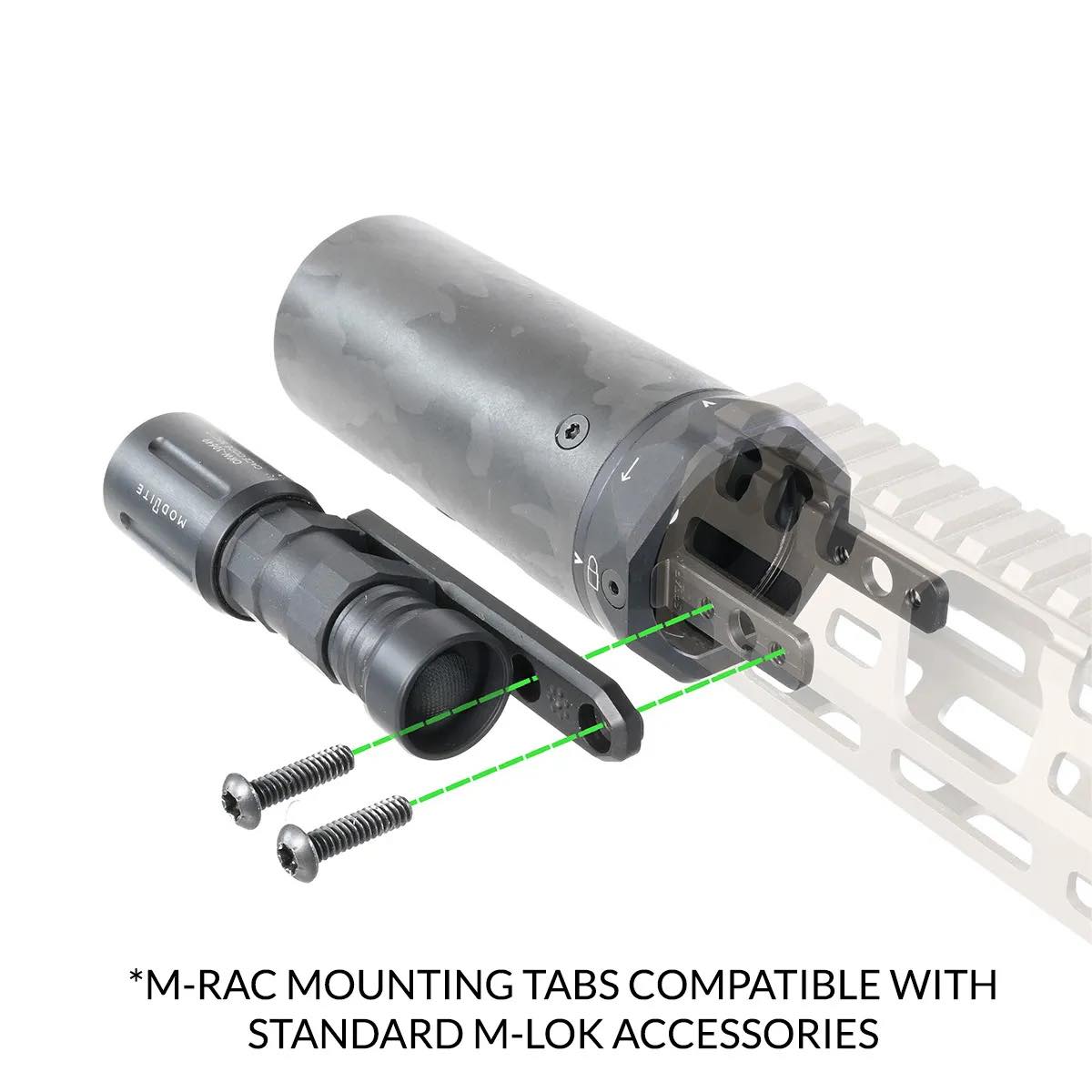 GCTAC - MODTAC U-RAC XL SUPPRESSOR SHIELD 5 INCH (M-LOK)
