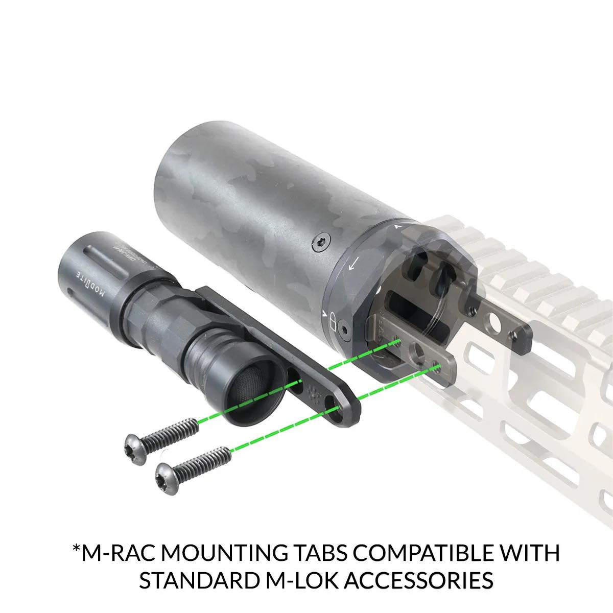 GCTAC - MODTAC U-RAC XL SUPPRESSOR SHIELD 5 INCH (M-LOK)