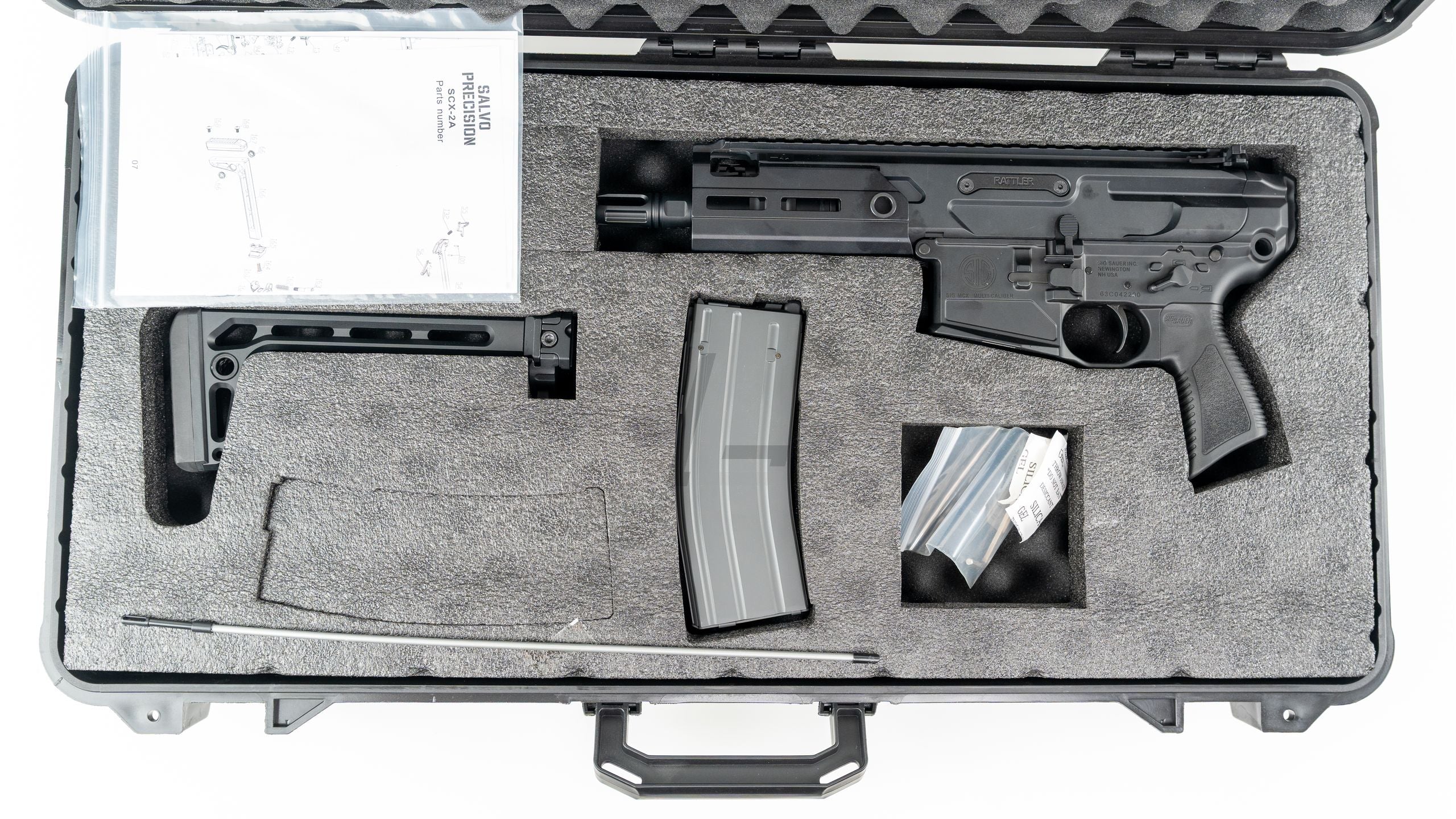 SALVO PRECISION - MWS GBB MCX RATTLER .300BLK 5.5 inch (Black) FULL MARKING V2