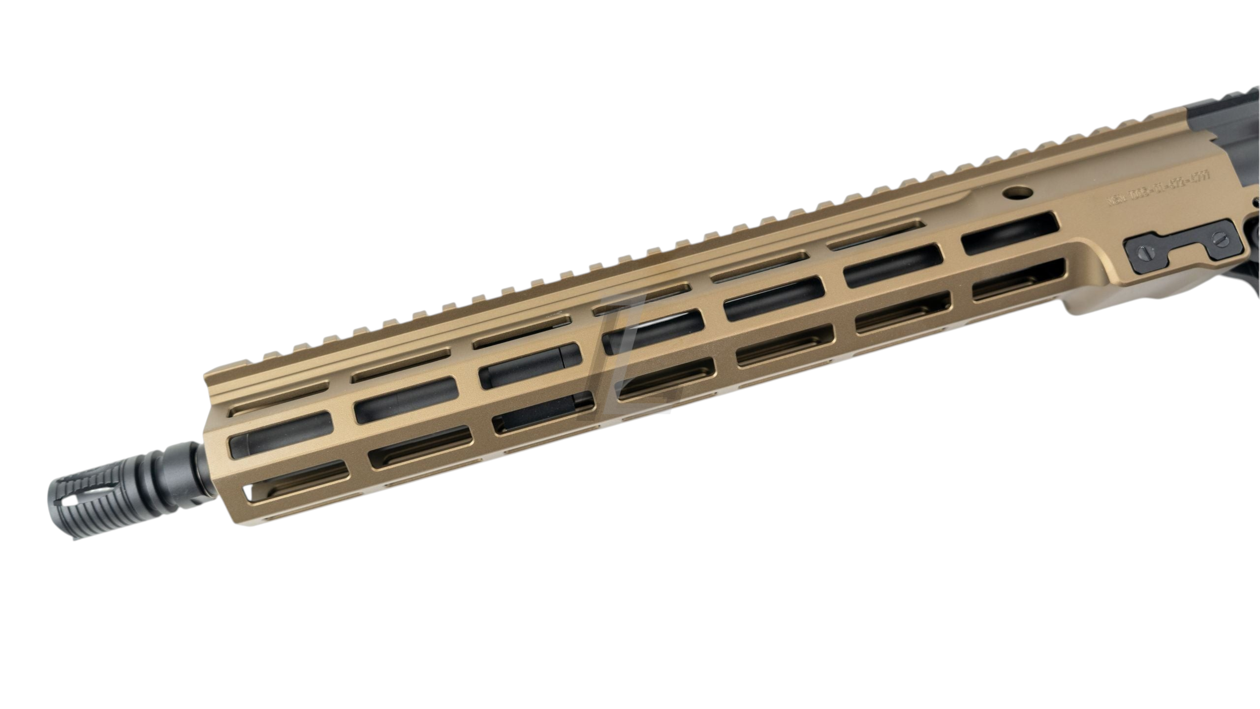 Landing Zone SALVO PRECISION Geissele URGI 14.5 inch M-LOK handguard in DDC finish for MWS GBB airsoft rifle