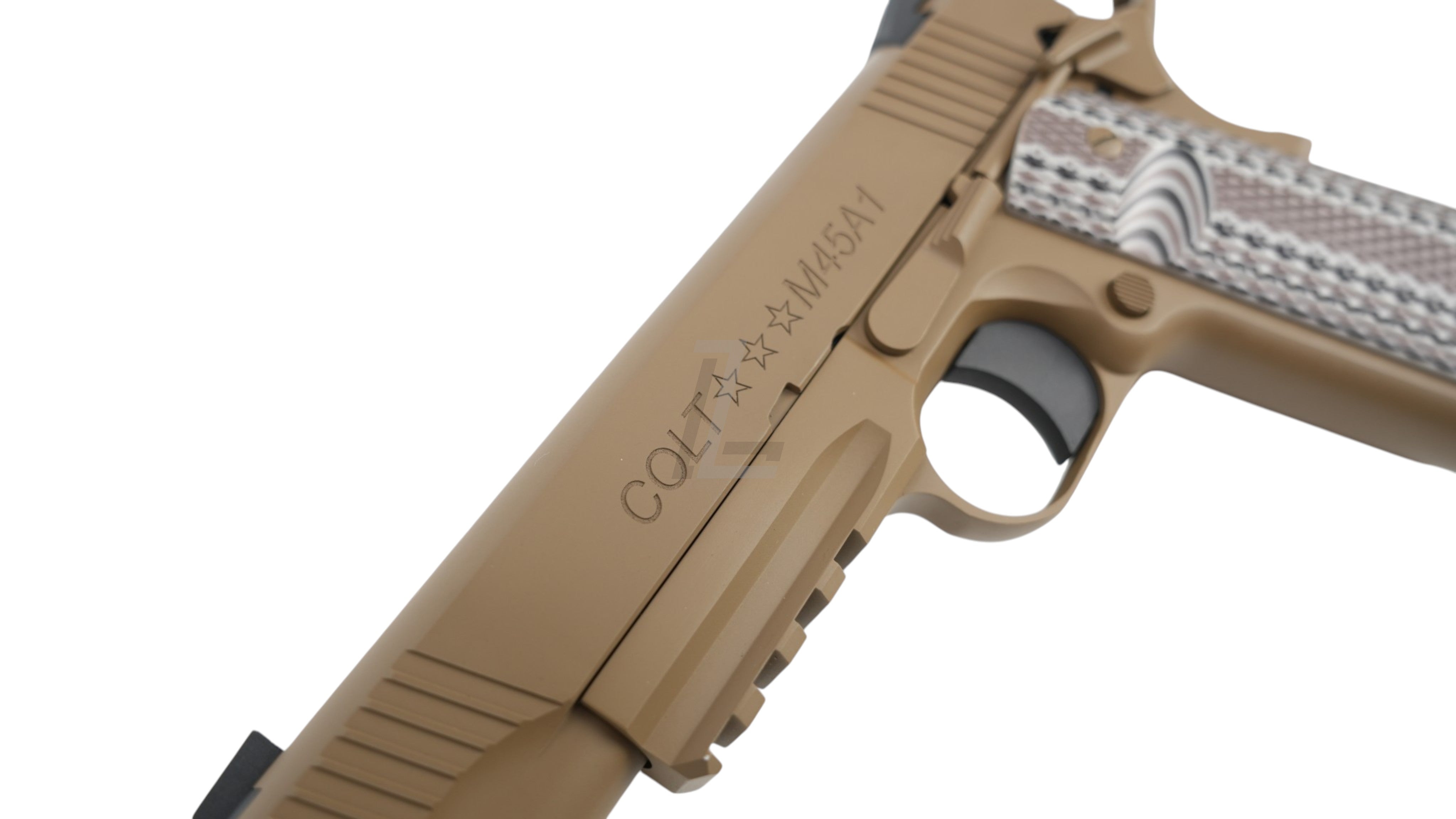 EMG - CYBERGUN COLT LICENSED 1911 M45A1 GBB AIRSOFT PISTOL (T8) - FDE (BY ARMY ARMAMENT)