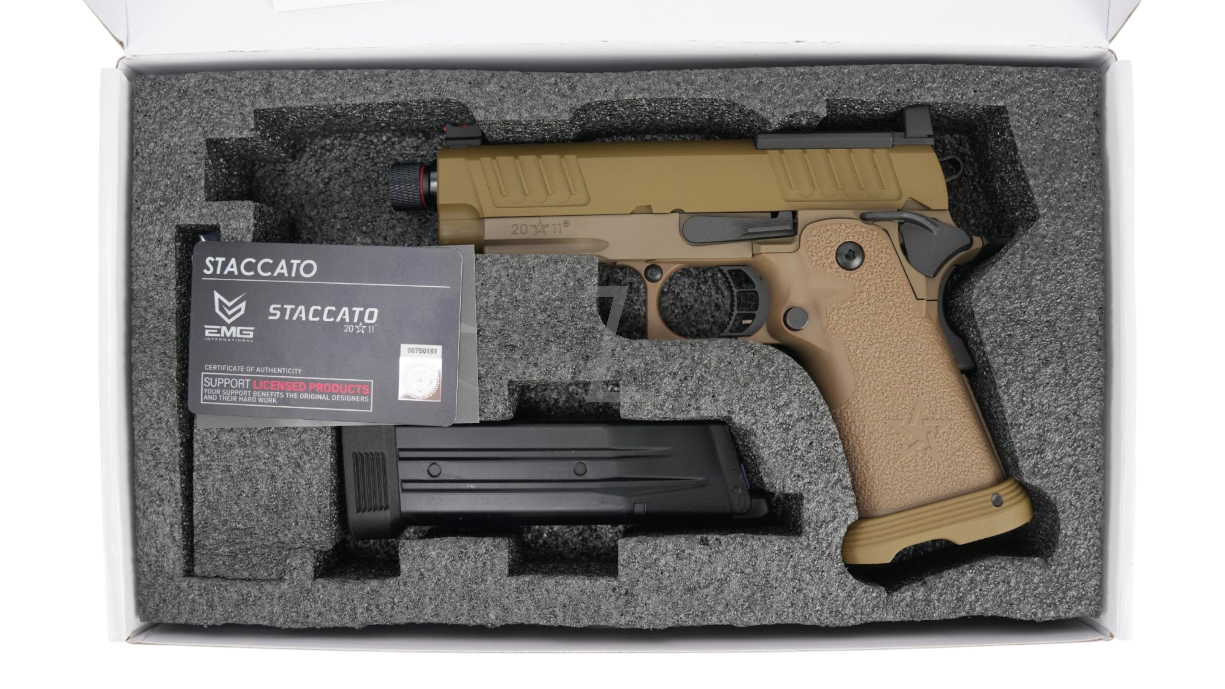 EMG X ARMY PLUS - R612-5 STACCATO C2 GBB AIRSOFT (STEEL PARTS VERSION)