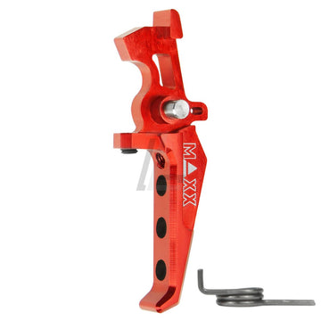 MAXX MODEL - CNC ALUMINUM ADVANCED SPEED TRIGGER (STYLE E) (RED)