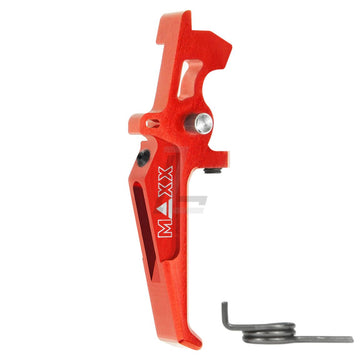 MAXX MODEL - CNC ALUMINUM ADVANCED SPEED TRIGGER (STYLE E) (RED)