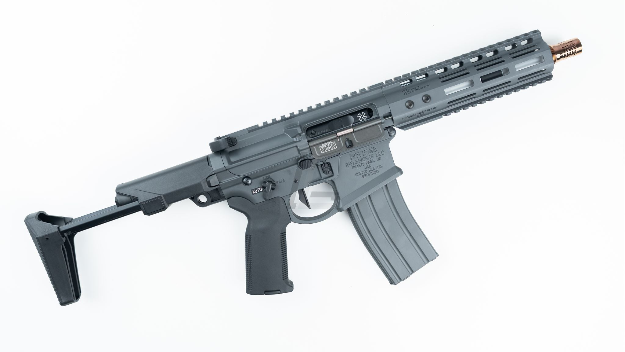 DOUBLE EAGLE - NOVESKE GHETTO BLASTER NHR-7" MWS GBB RIFLE (GREY)