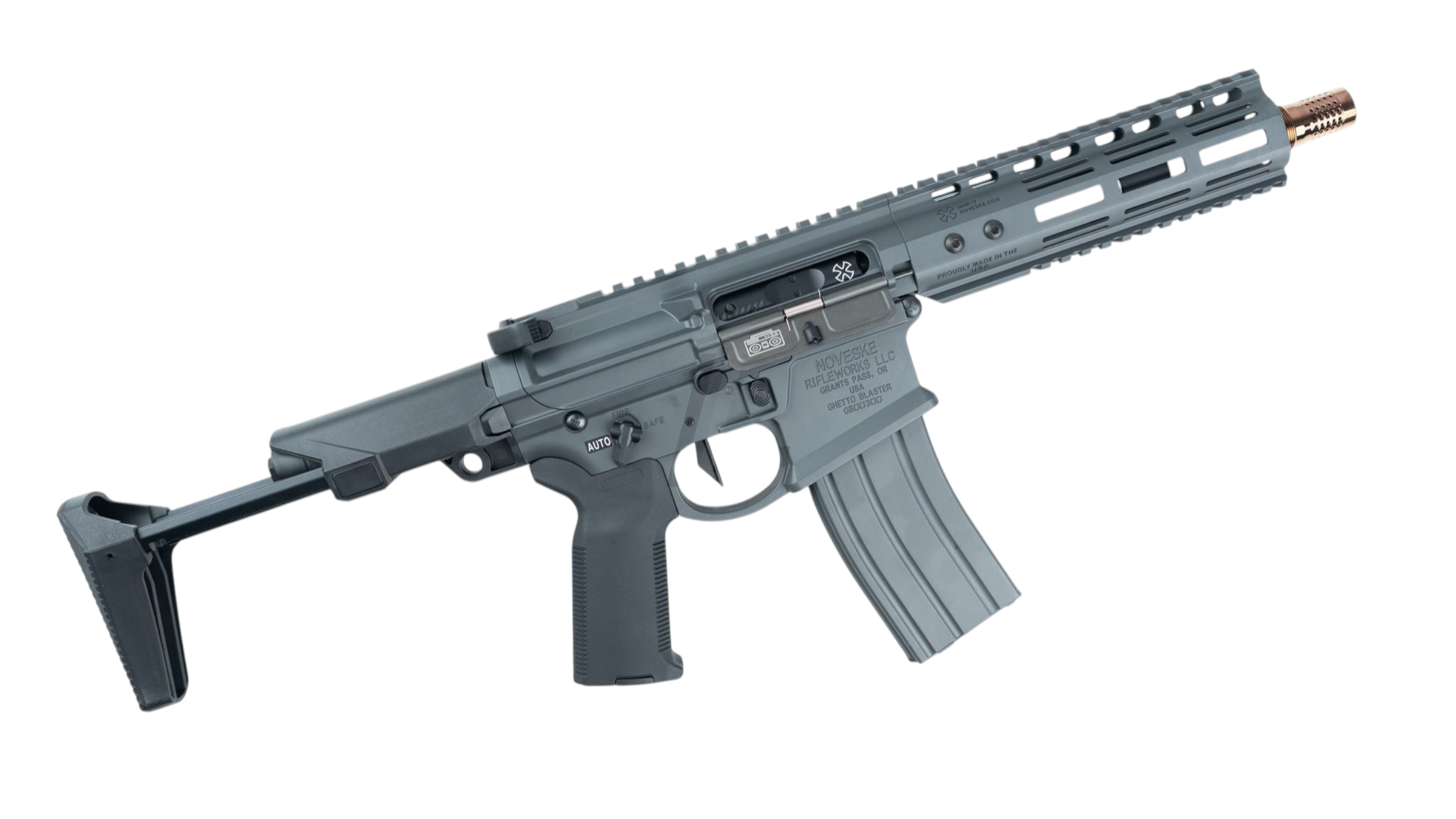 DOUBLE EAGLE - NOVESKE GHETTO BLASTER NHR-7" MWS GBB RIFLE (GREY)
