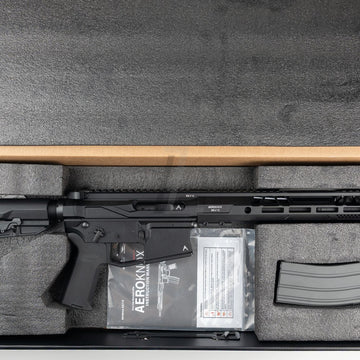 DOUBLE EAGLE - AEROKNOX LICENSED AX15 MWS GBB 10.5 RIFLE (BK)
