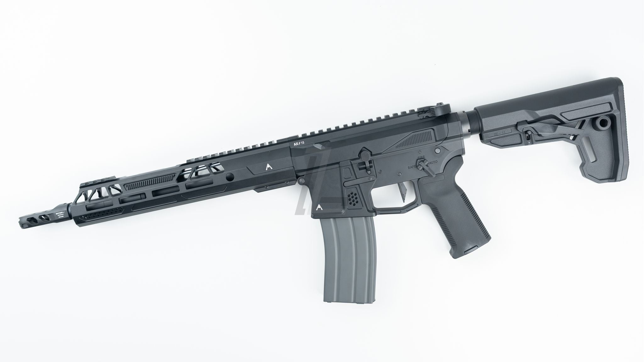 DOUBLE EAGLE - AEROKNOX LICENSED AX15 MWS GBB 10.5 RIFLE (BK)