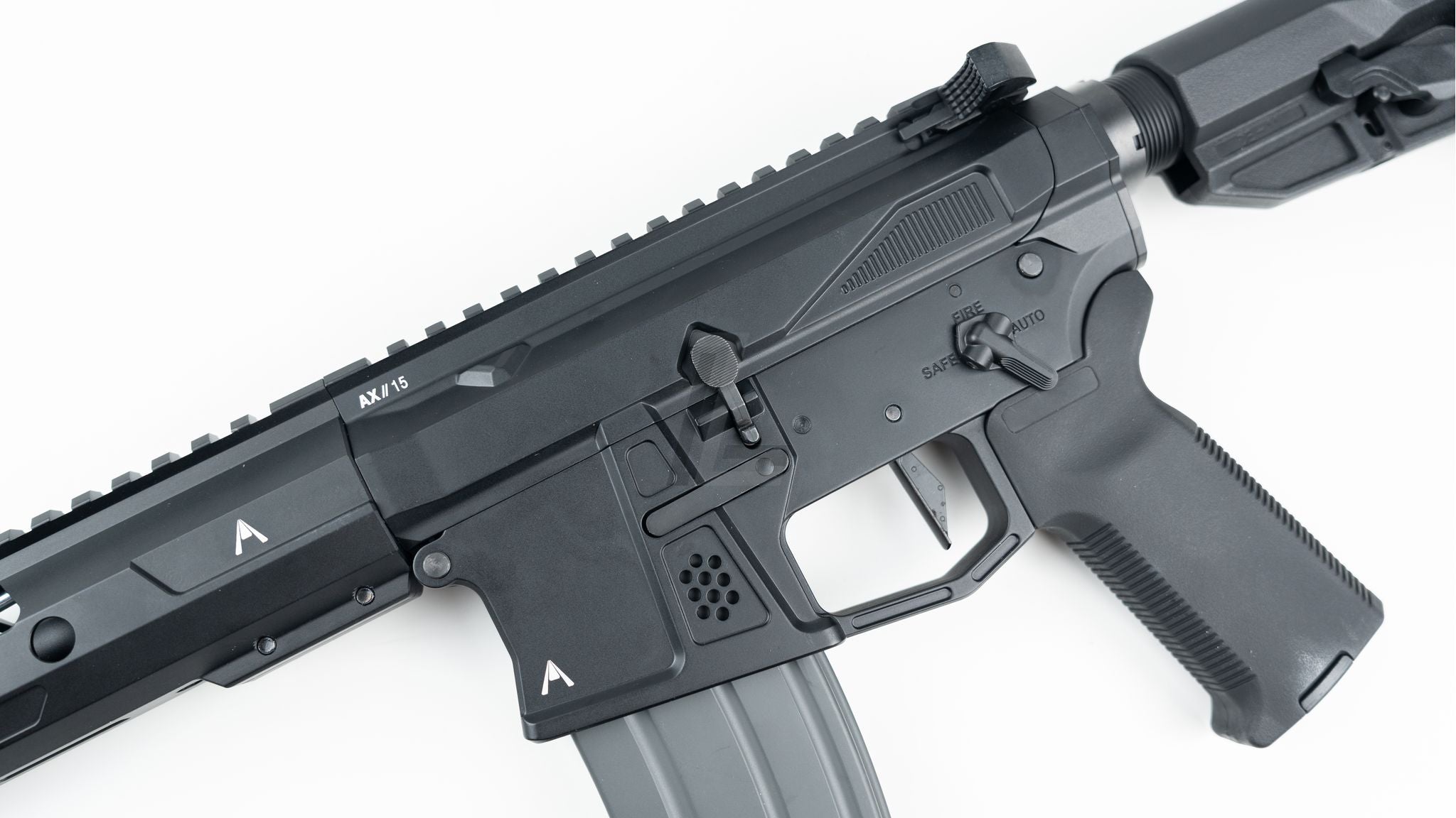 DOUBLE EAGLE - AEROKNOX LICENSED AX15 MWS GBB 10.5 RIFLE (BK)