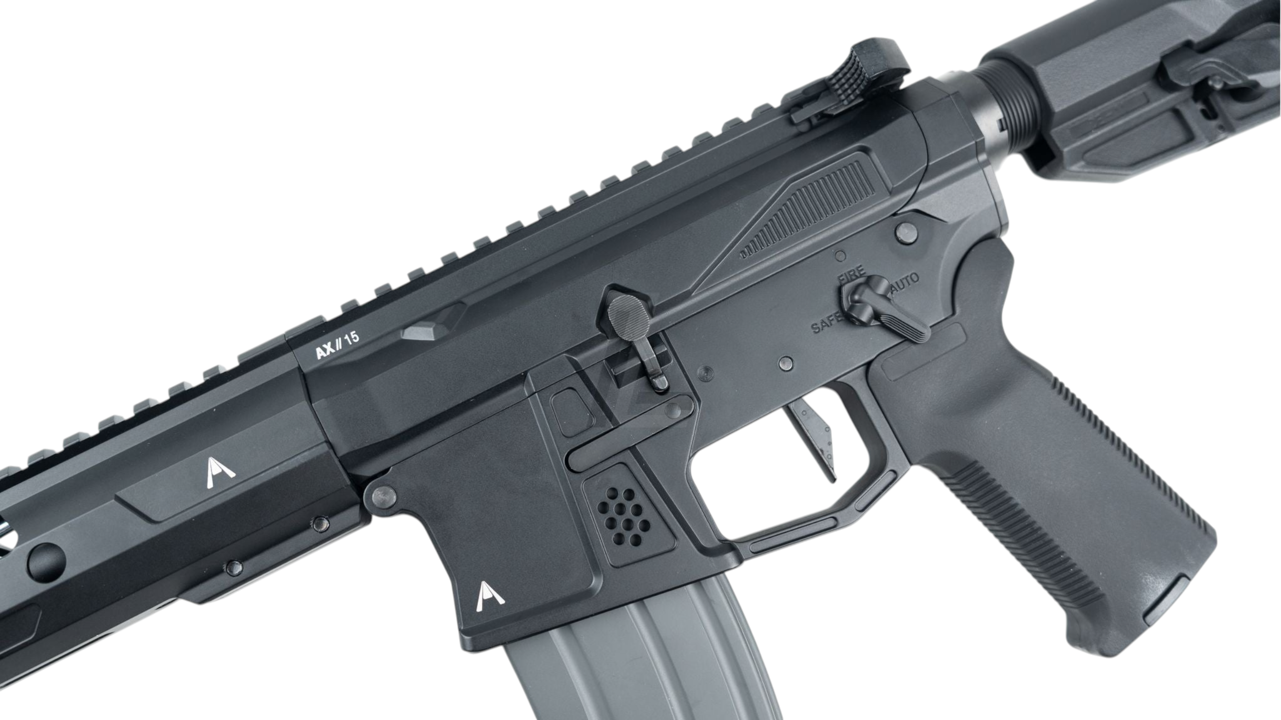 DOUBLE EAGLE - AEROKNOX LICENSED AX15 MWS GBB 10.5 RIFLE (BK)