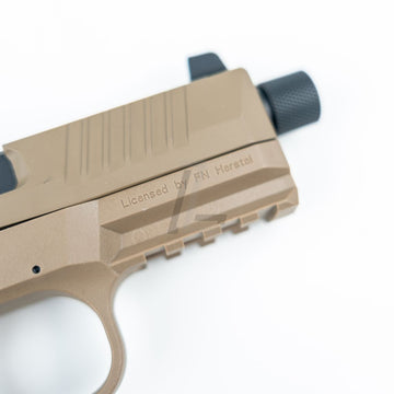 DOUBLE EAGLE - EMG FN HERSTAL LICENSED FN 509 GAS AIRSOFT PISTOL (DARK EARTH)