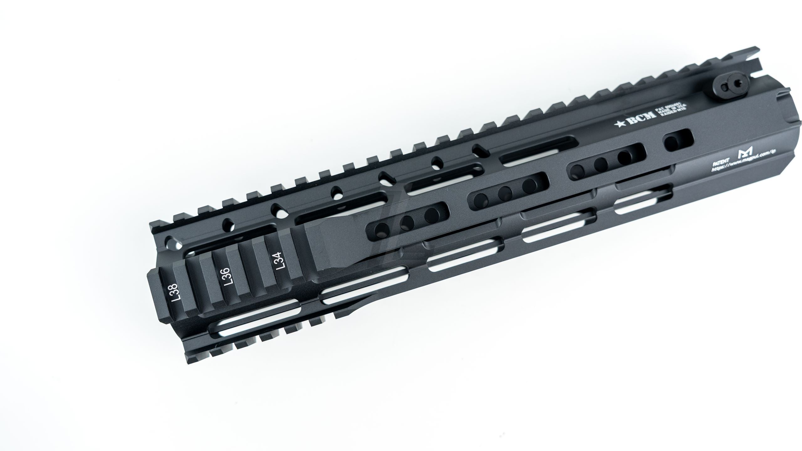 ANGRY GUN - BCM RAIDER M-LOK RAIL FOR GBB / AEG / PTW - (10 INCH, BLACK)
