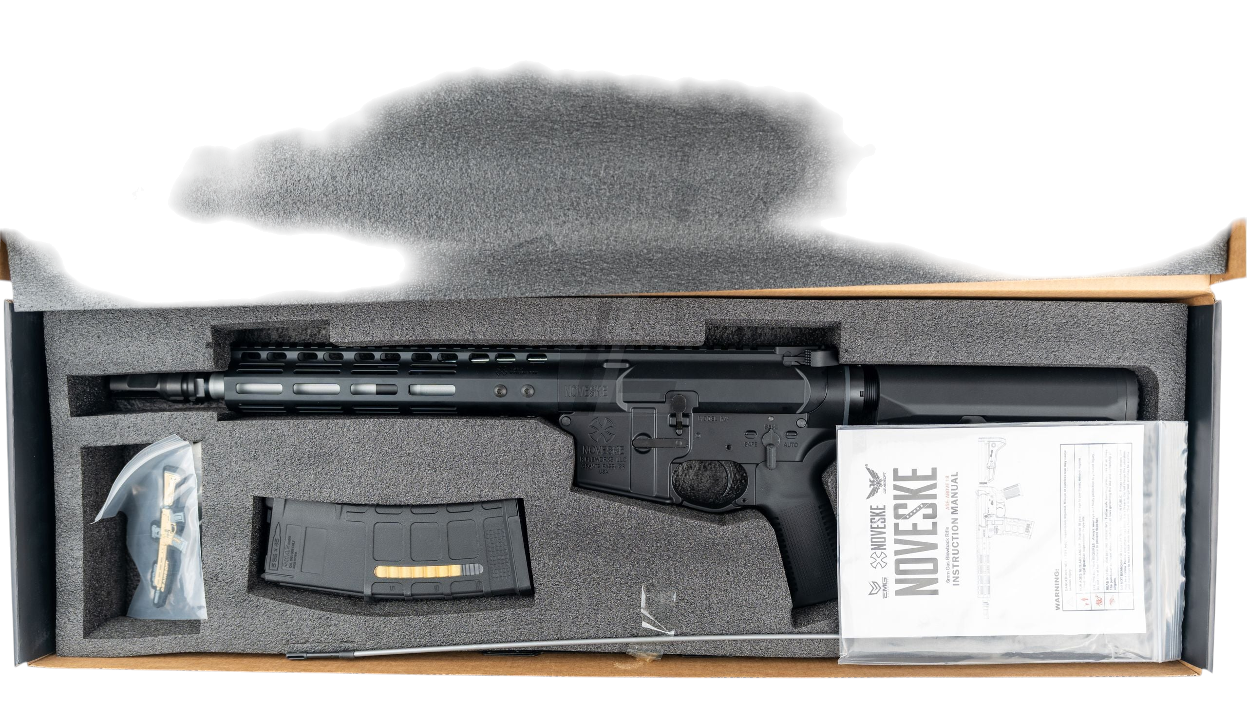 DOUBLE EAGLE - EMG NOVESKE DEVGRU N4 MWS GBB RIFLE PMAG (BLACK)