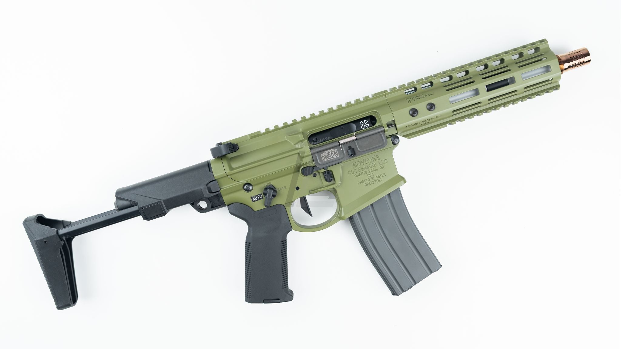 DOUBLE EAGLE - NOVESKE GHETTO BLASTER NHR-7" MWS GBB RIFLE (BAZOOKA GREEN)