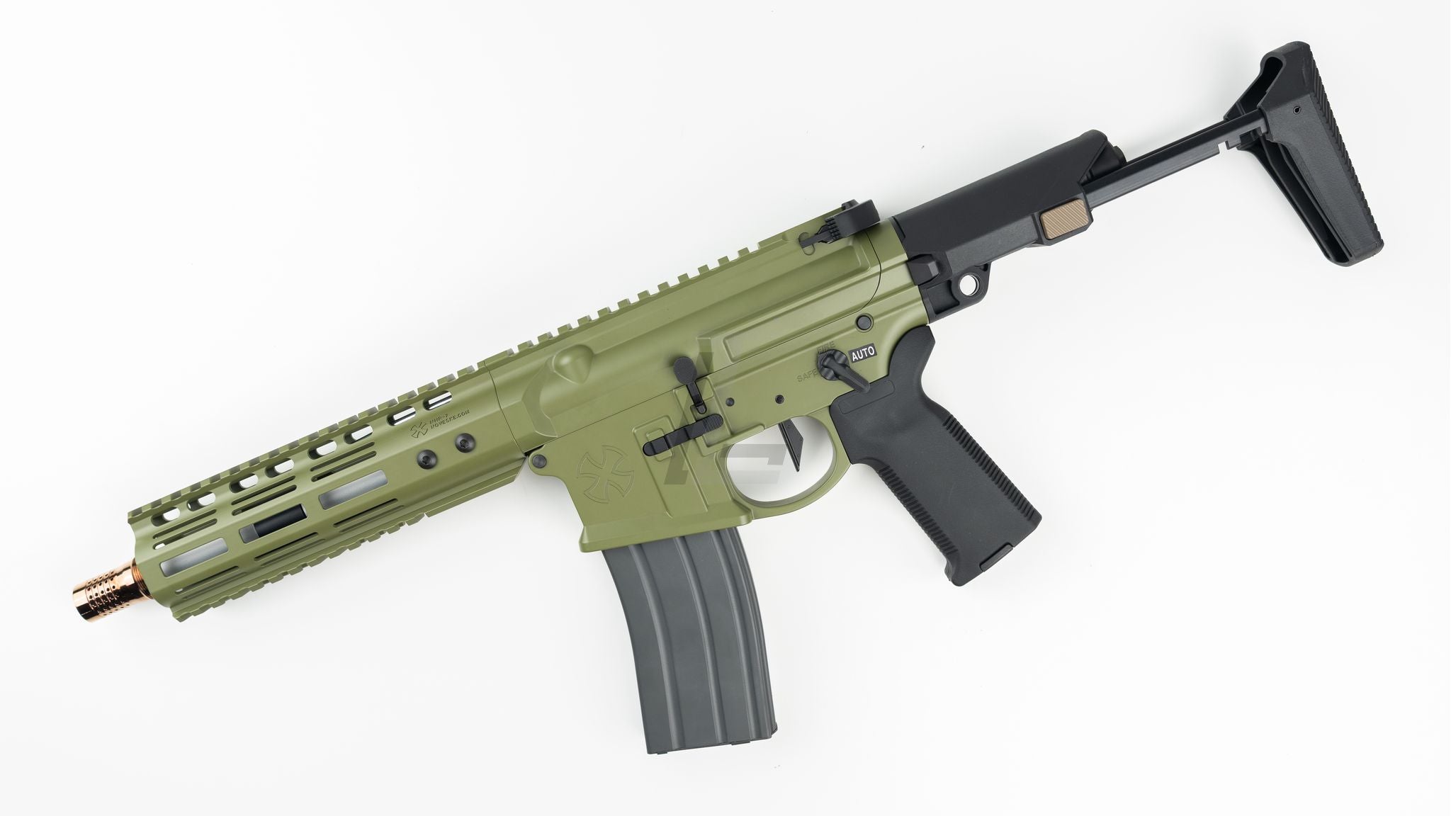 DOUBLE EAGLE - NOVESKE GHETTO BLASTER NHR-7" MWS GBB RIFLE (BAZOOKA GREEN)