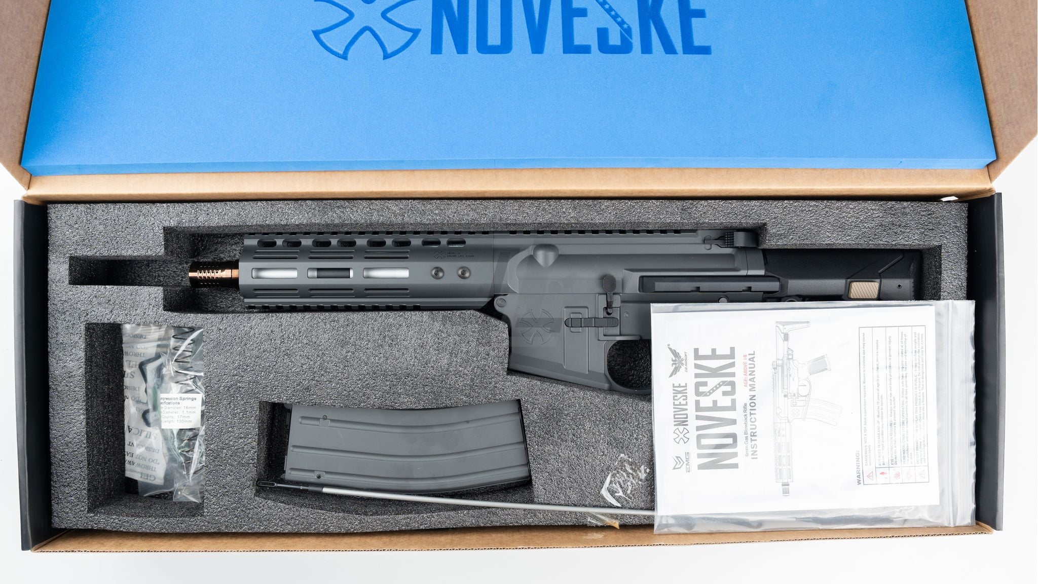 DOUBLE EAGLE - NOVESKE GHETTO BLASTER NHR-7" MWS GBB RIFLE (GREY)