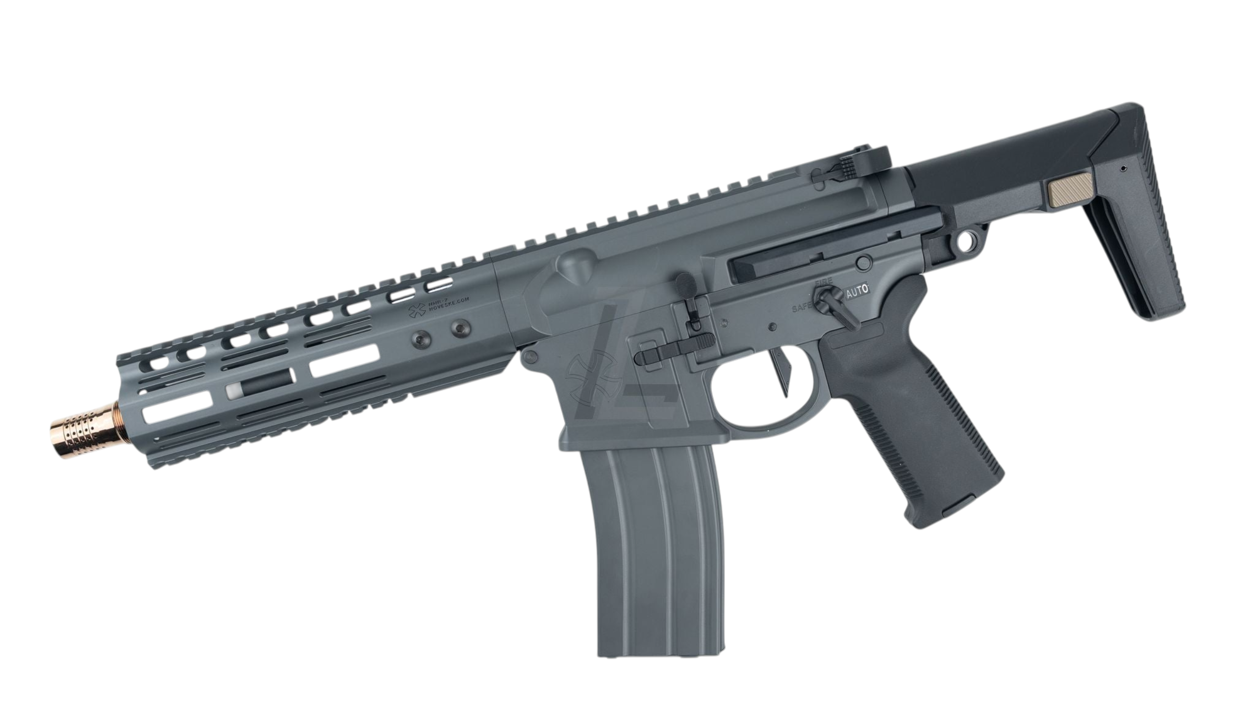 DOUBLE EAGLE - NOVESKE GHETTO BLASTER NHR-7" MWS GBB RIFLE (GREY)
