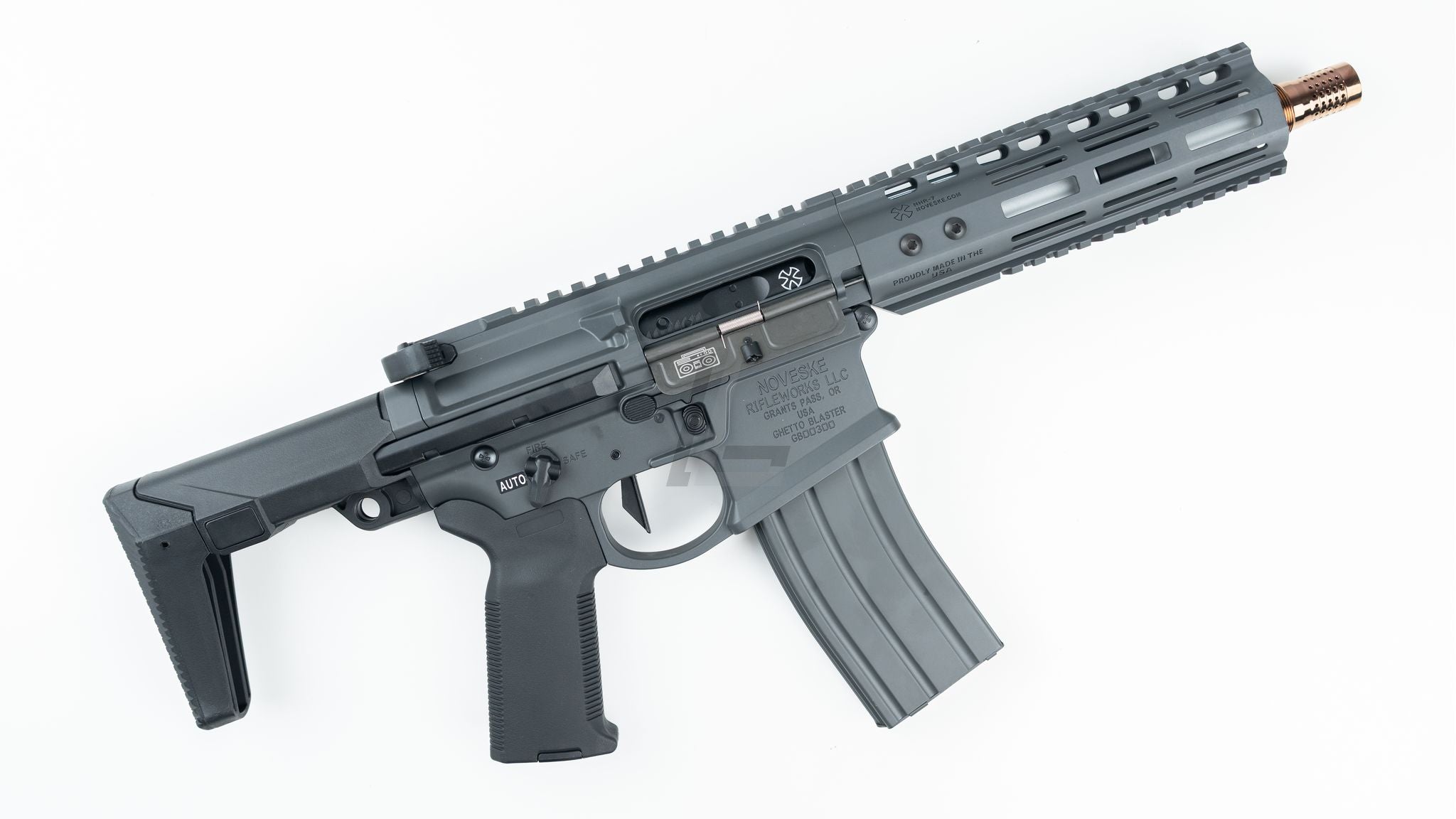 DOUBLE EAGLE - NOVESKE GHETTO BLASTER NHR-7" MWS GBB RIFLE (GREY)