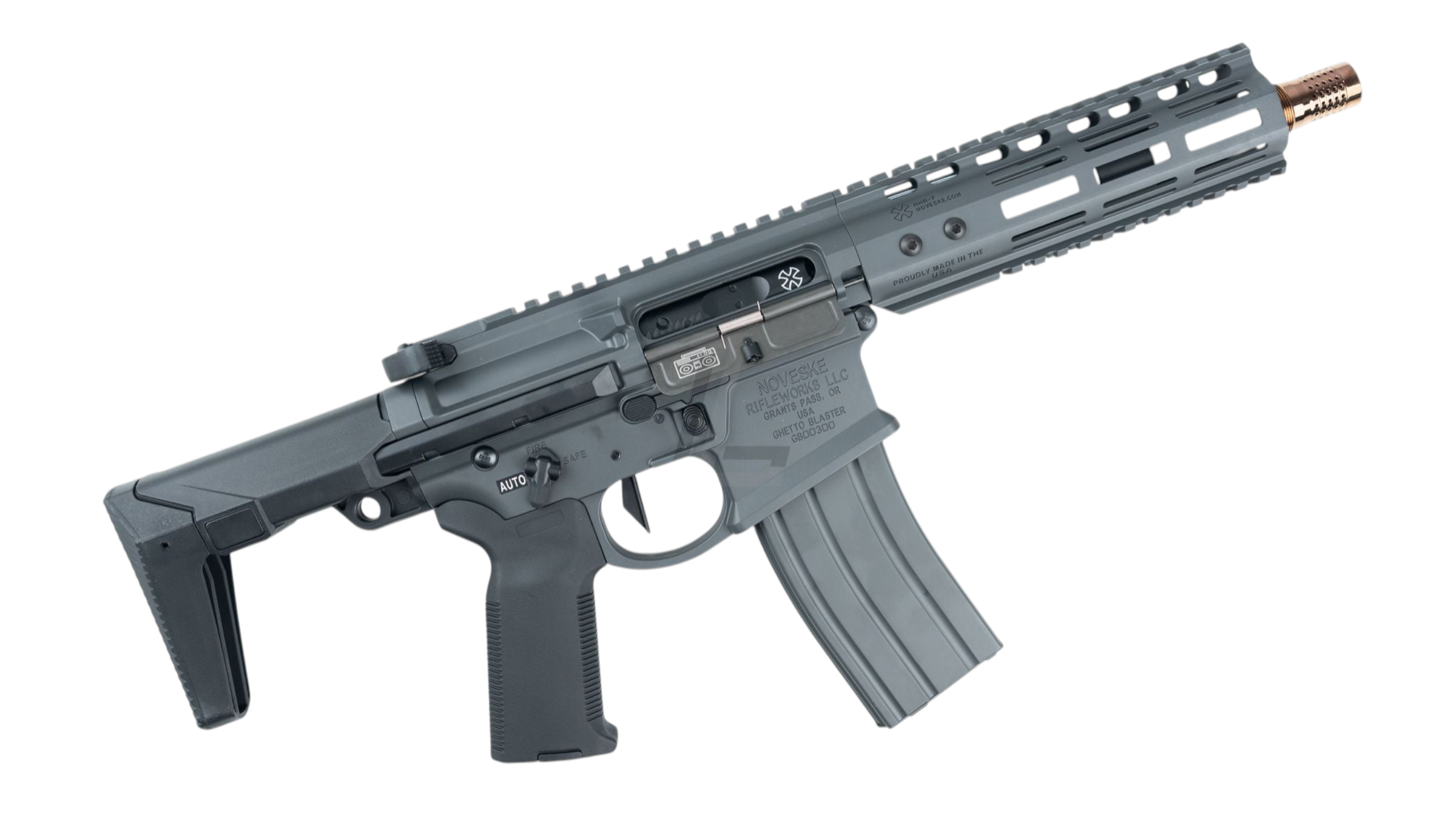 DOUBLE EAGLE - NOVESKE GHETTO BLASTER NHR-7" MWS GBB RIFLE (GREY)