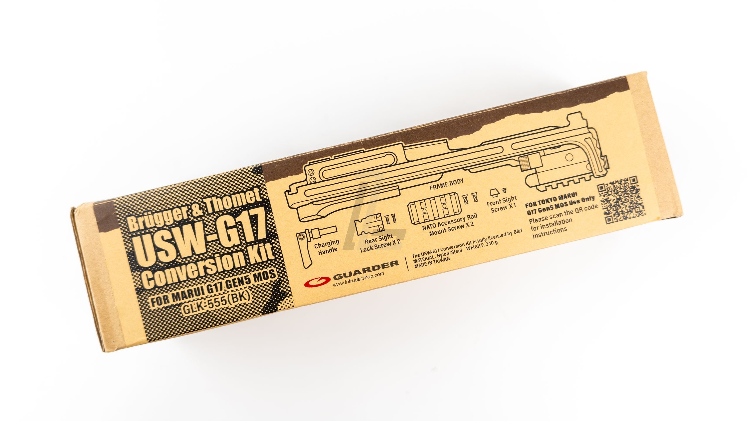 GUARDER - B&T USW-G17 CONVERSION KIT FOR MARUI G17 GEN5 MOS (BLACK)- B&T USW-G17 CONVERSION KIT FOR MARUI G17 GEN5 MOS (BLACK)