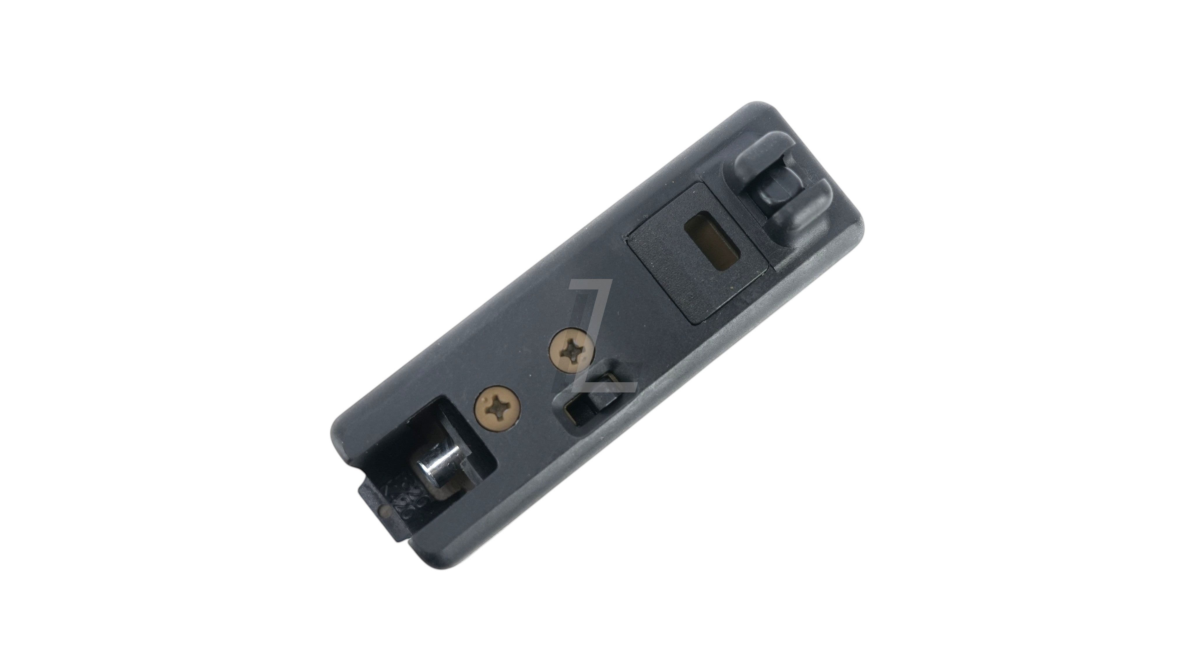 Landing Zone APFG XM7 22-round gas airsoft magazine in black, top view showing feed lips and valve mechanism.