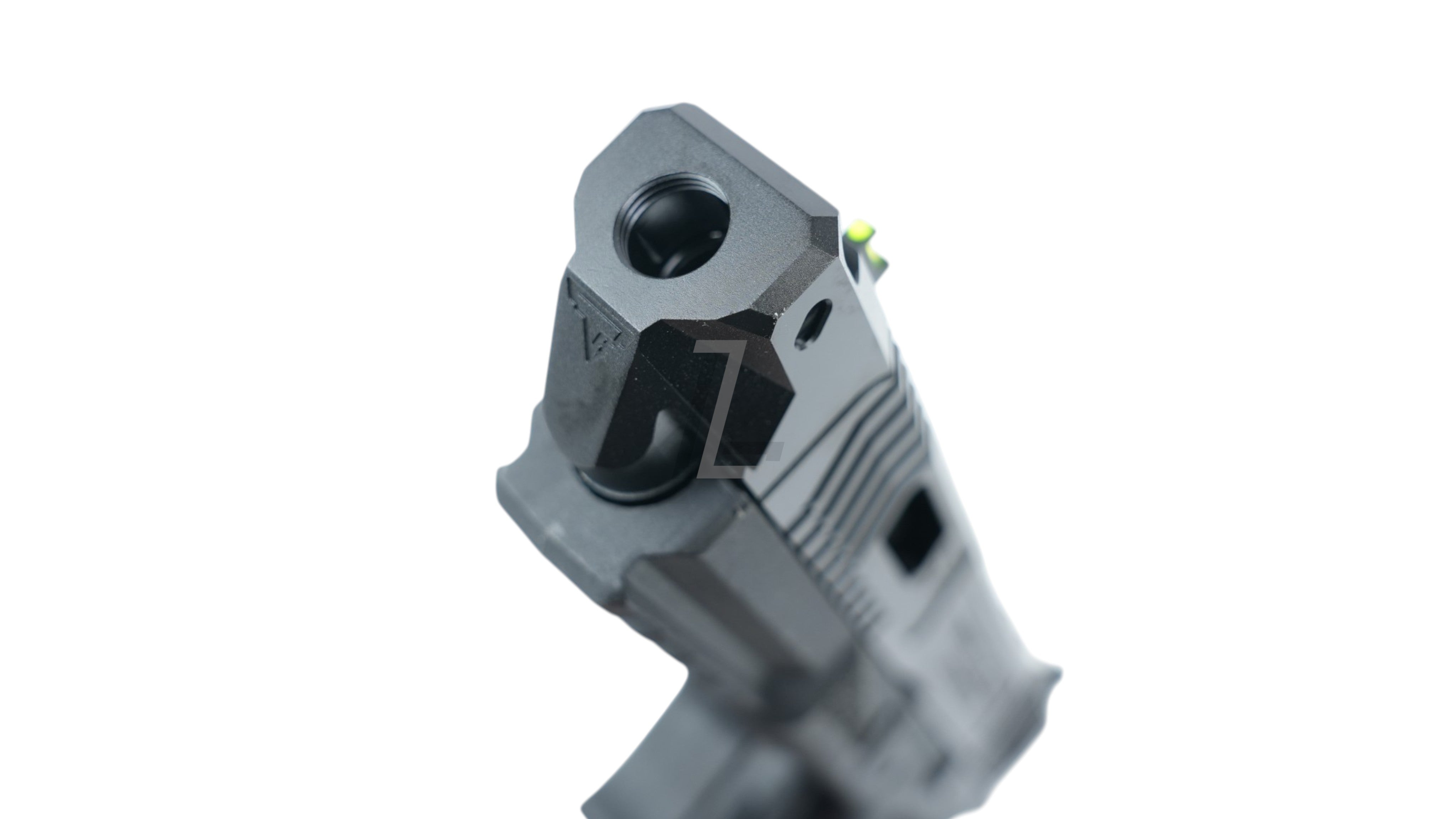 Landing Zone Army Armament TTI Ballerina G17 GBB airsoft pistol in black with detailed slide serrations