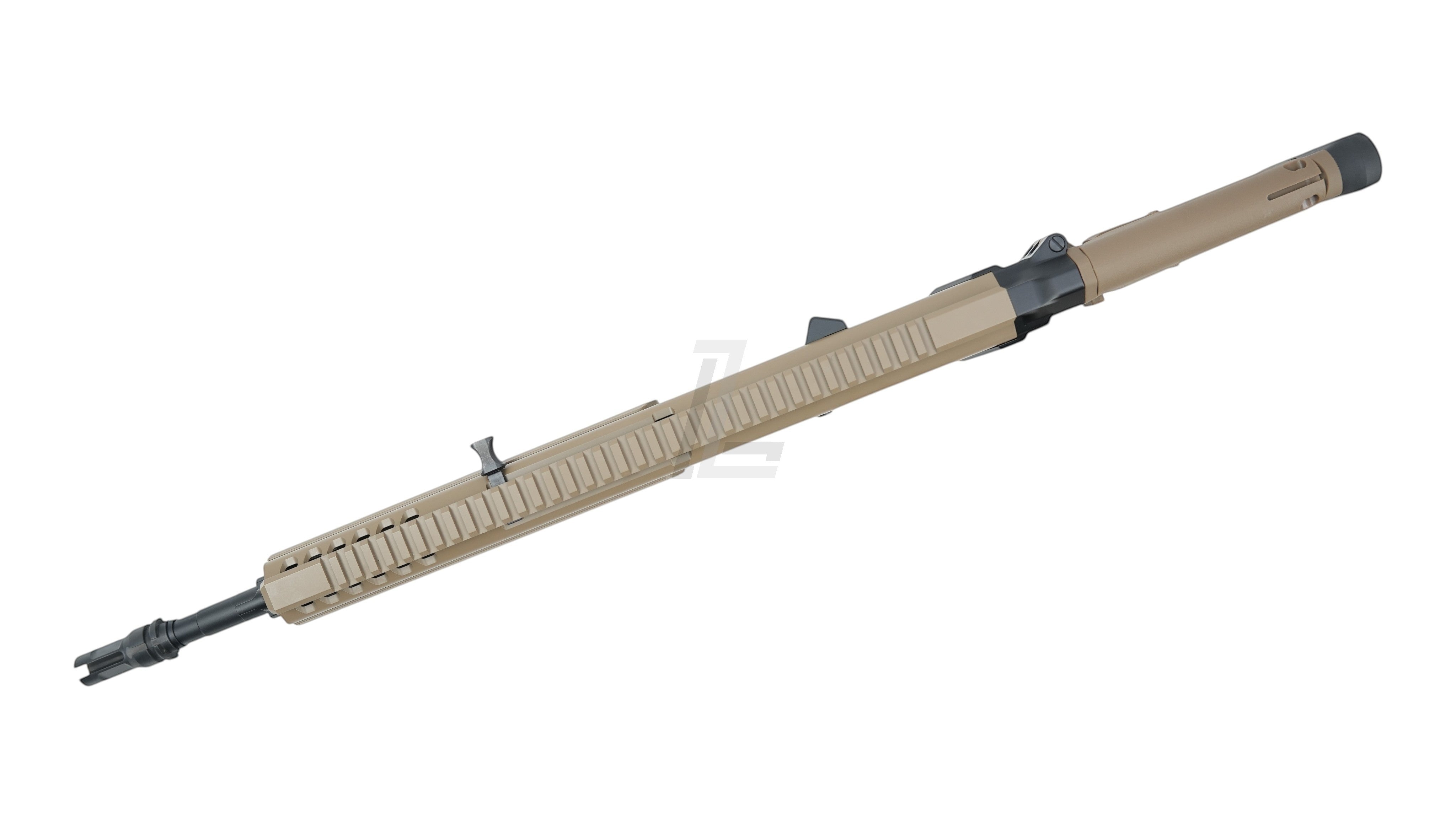 Landing Zone Double Eagle DWS Lupus 13.7 inch GBB airsoft rifle upper receiver in flat dark earth tactical finish