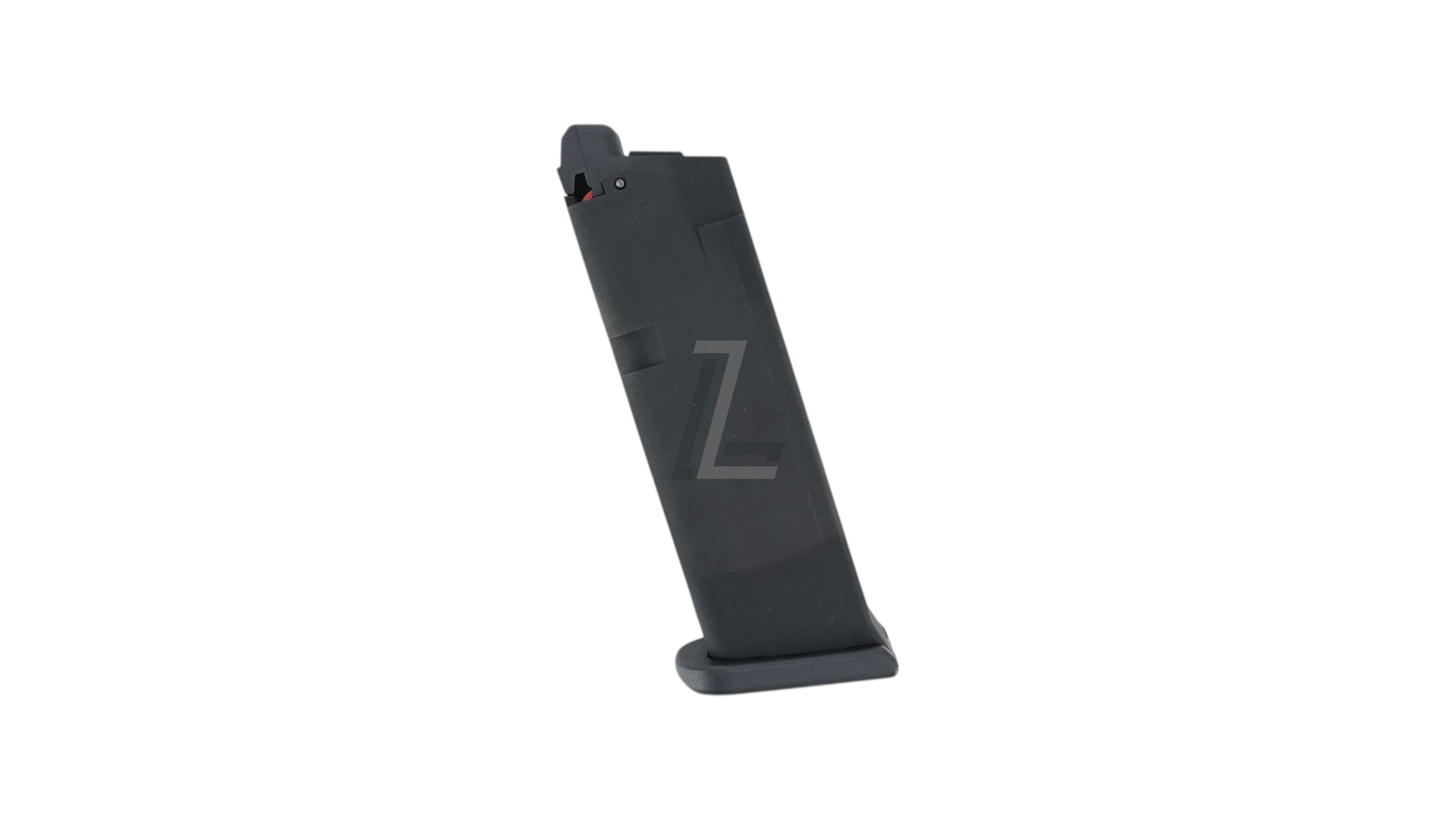Landing Zone Guarder lightweight aluminum magazine for Marui G19 Gen5 in matte black finish