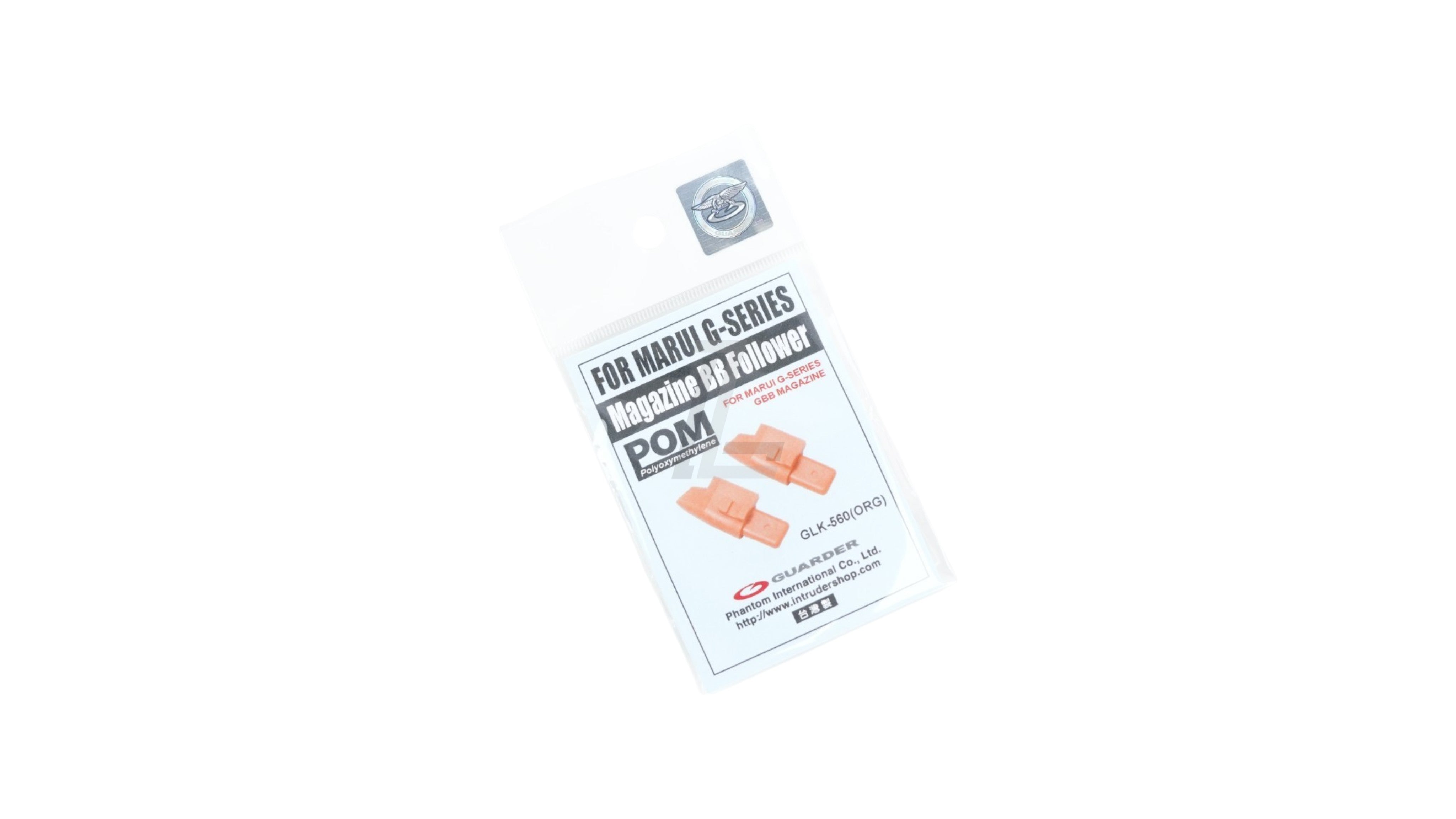 Landing Zone Guarder orange magazine BB follower for Tokyo Marui G-Series airsoft pistols in original packaging