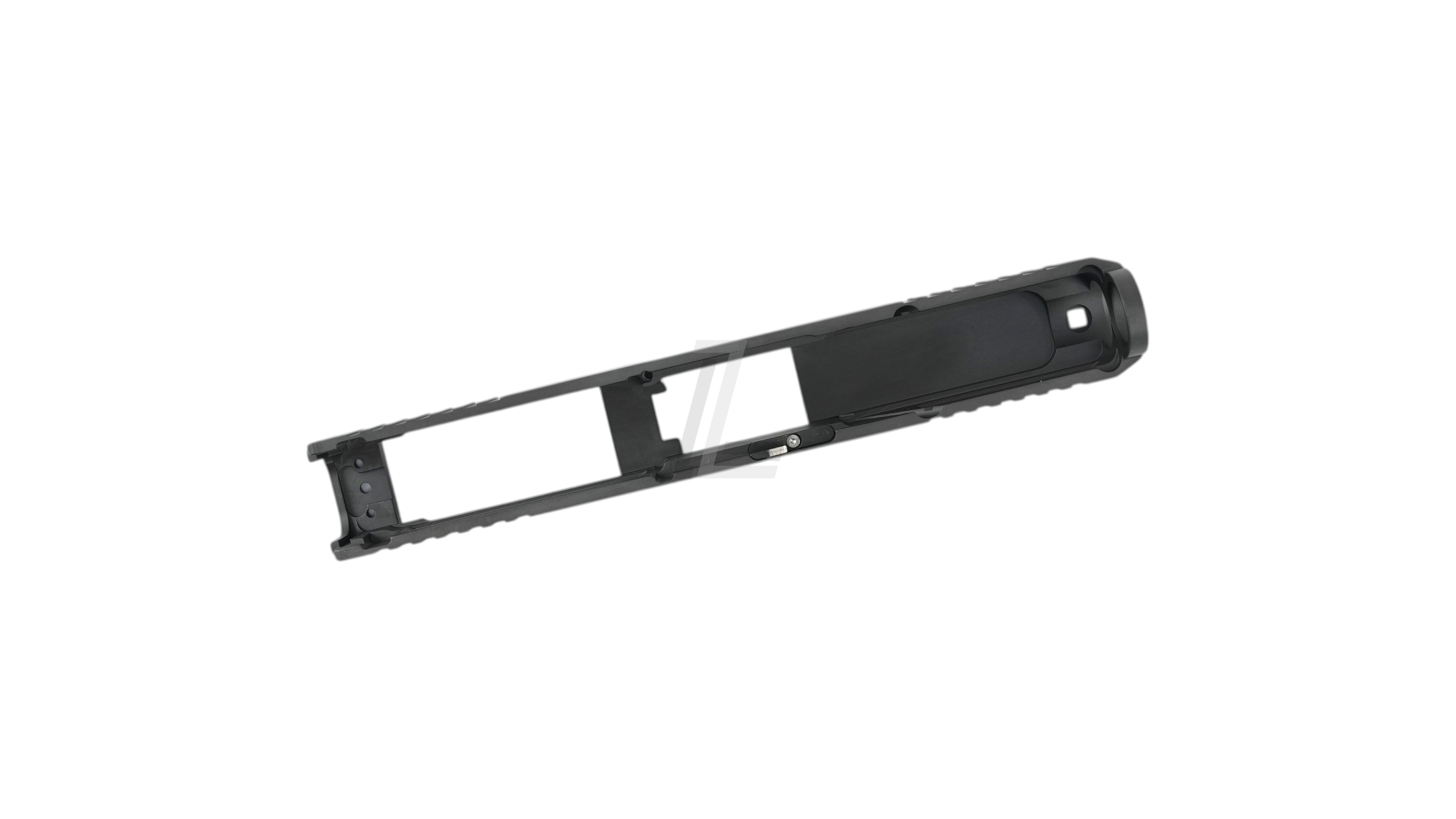 Landing Zone Guarder steel CNC slide for Marui G19 Gen5 MOS in black with precision machined finish