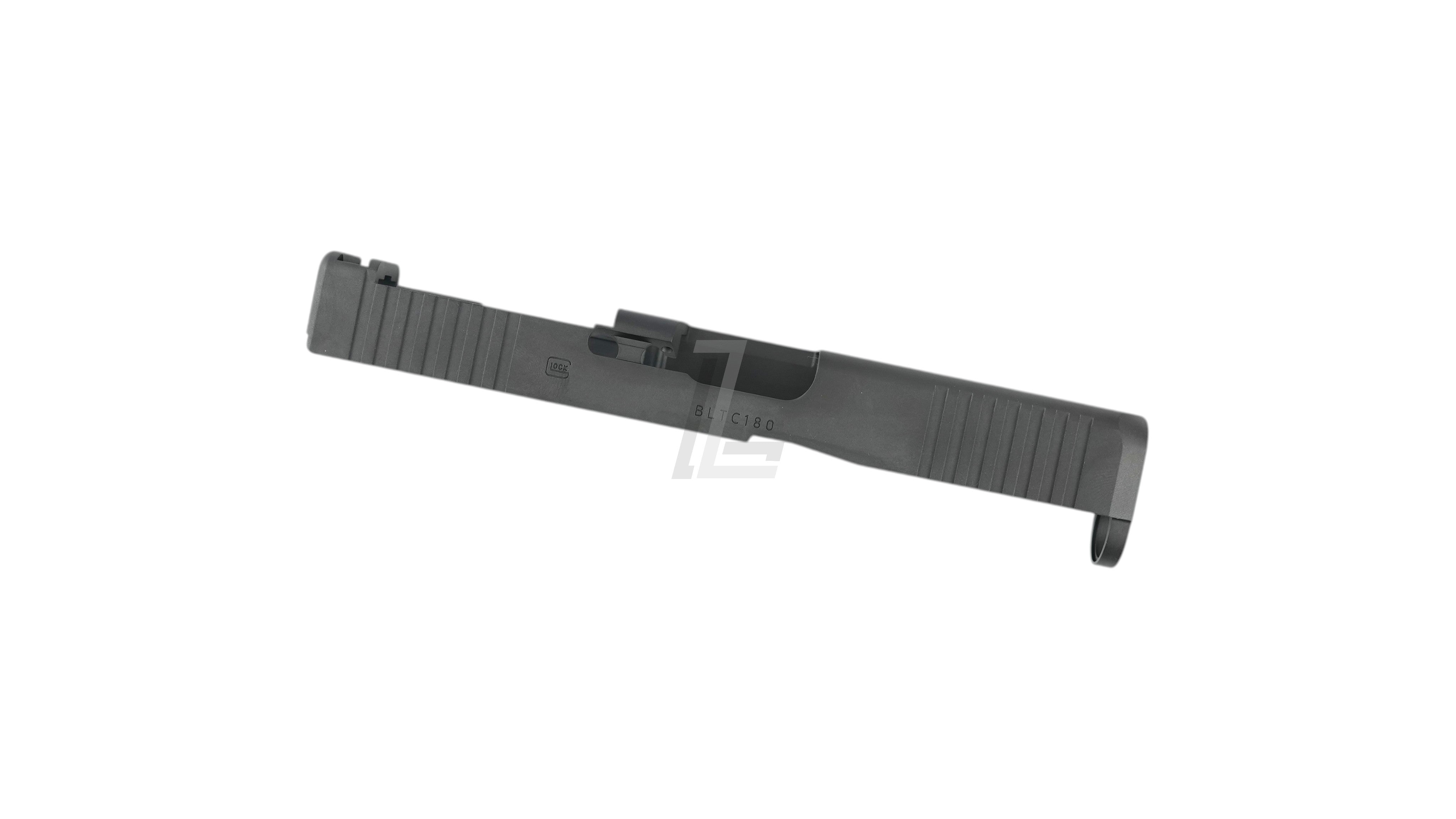 Landing Zone Guarder steel CNC slide for Marui G19 Gen5 MOS in matte black finish with serrations
