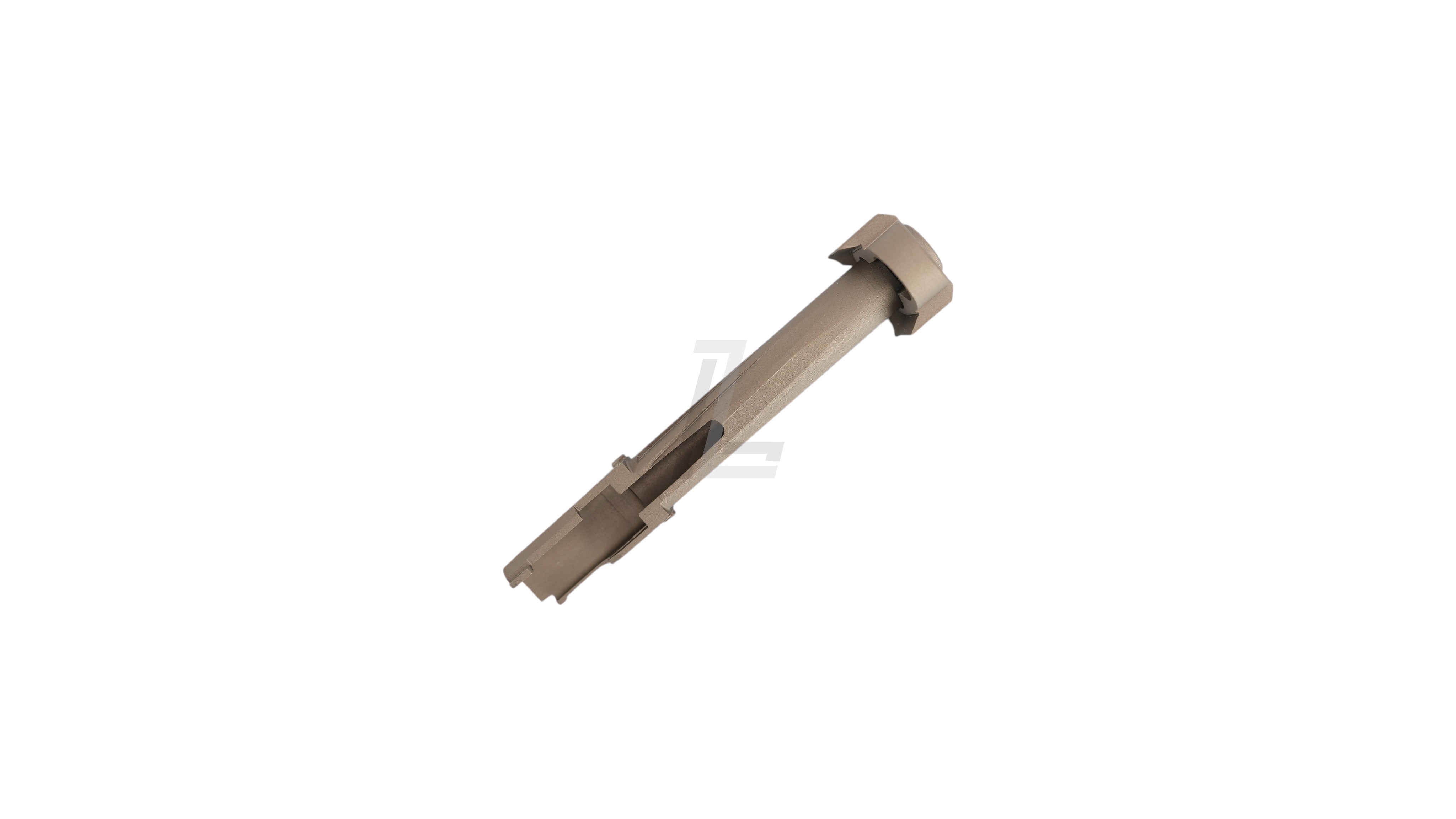 Landing Zone GUNDAY RA style tan aluminum outer barrel with compensator for Marui G17 Gen5 MOS GBB airsoft pistol