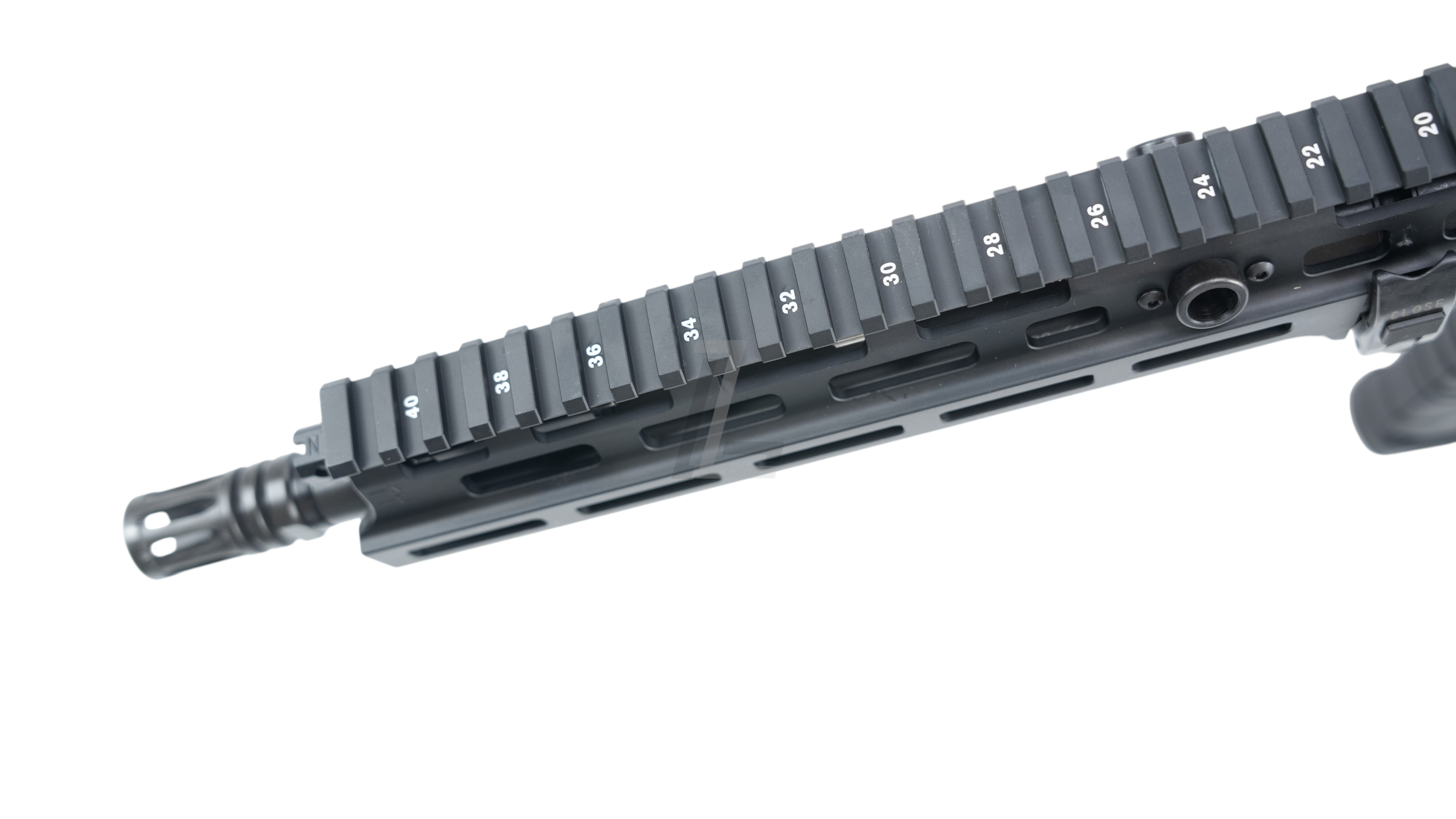 Landing Zone VFC UMAREX HK416A5 GBB airsoft rifle black M-LOK handguard with numbered top rail