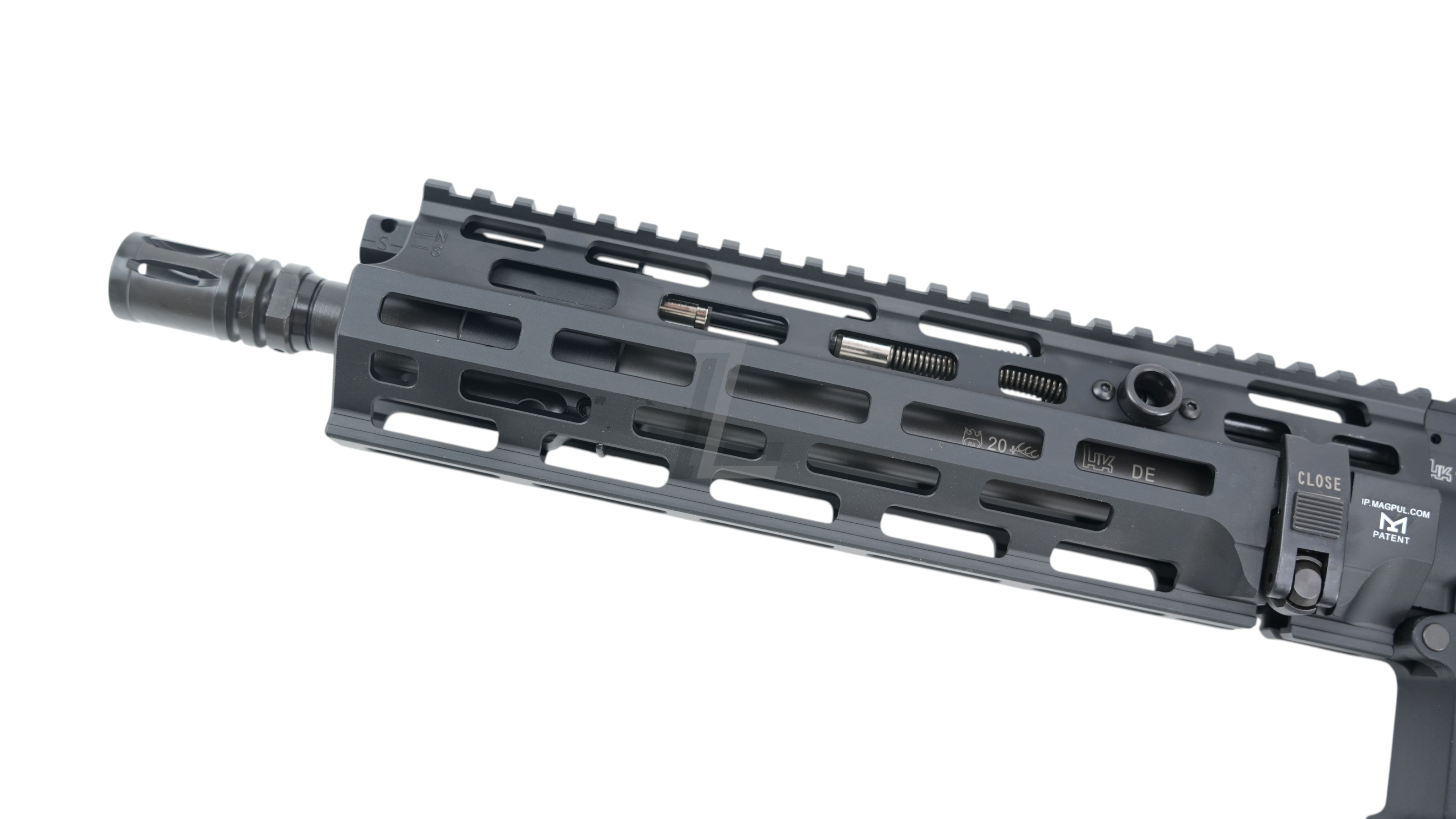 Landing Zone VFC UMAREX HK416A5 M-LOK EVO GBB airsoft rifle black handguard with authentic HK markings