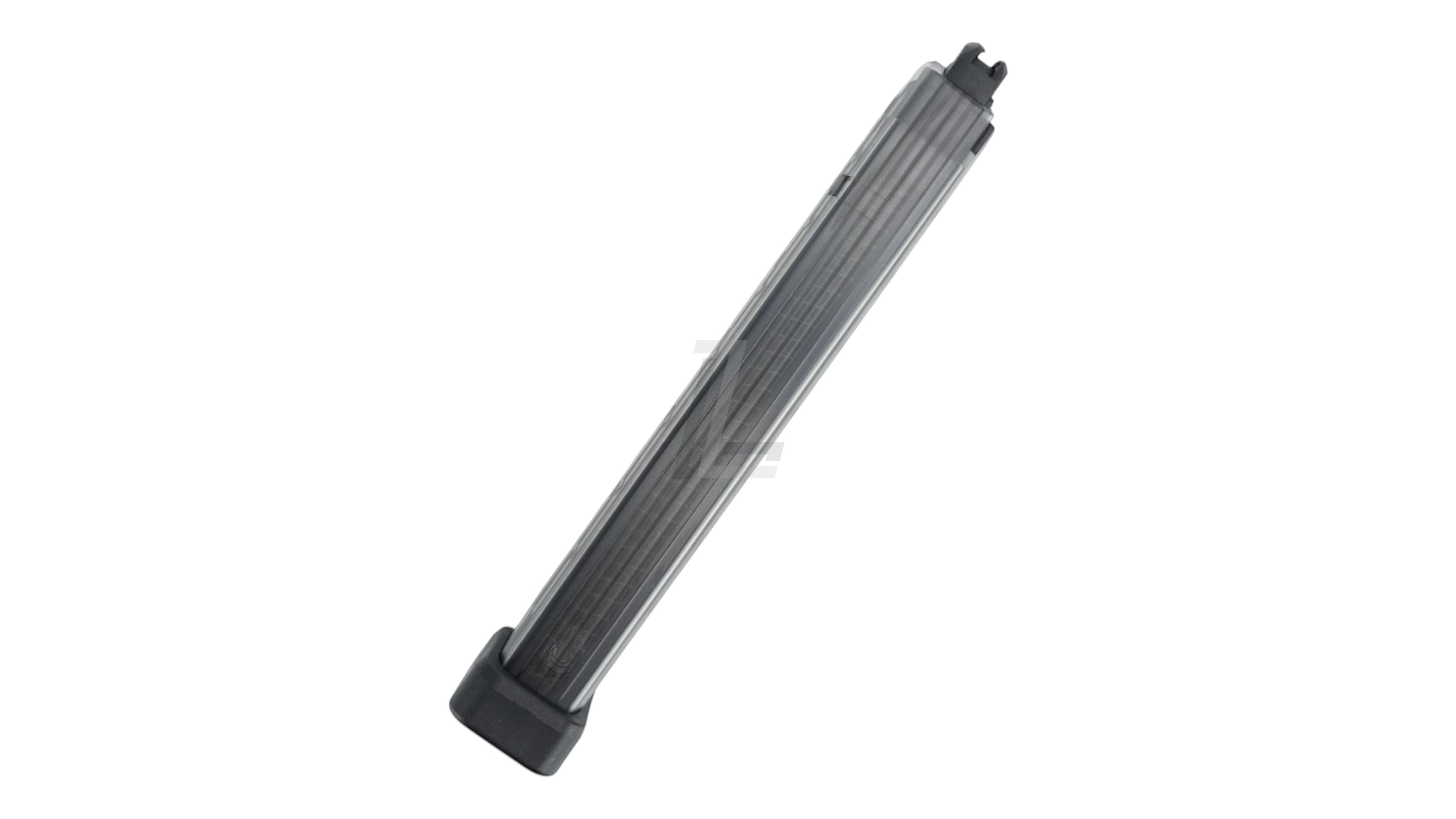 Landing Zone MARUYAMA 45-round gas airsoft magazine for SCW-9 PRO and MP-IX in black and translucent grey