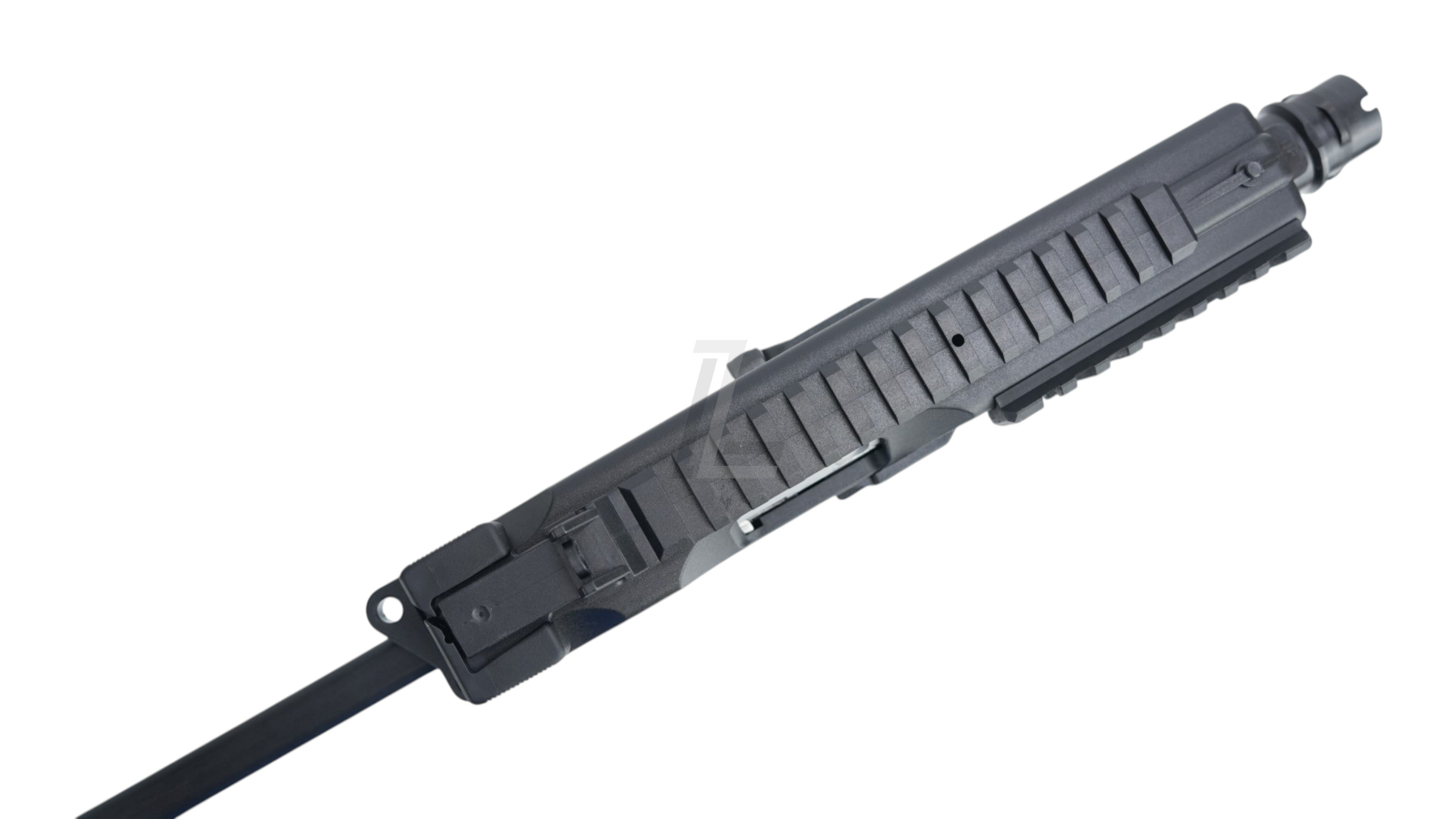 Landing Zone MARUYAMA MP-IX MP9 DX GBB airsoft upper receiver in black with integrated tactical rail system