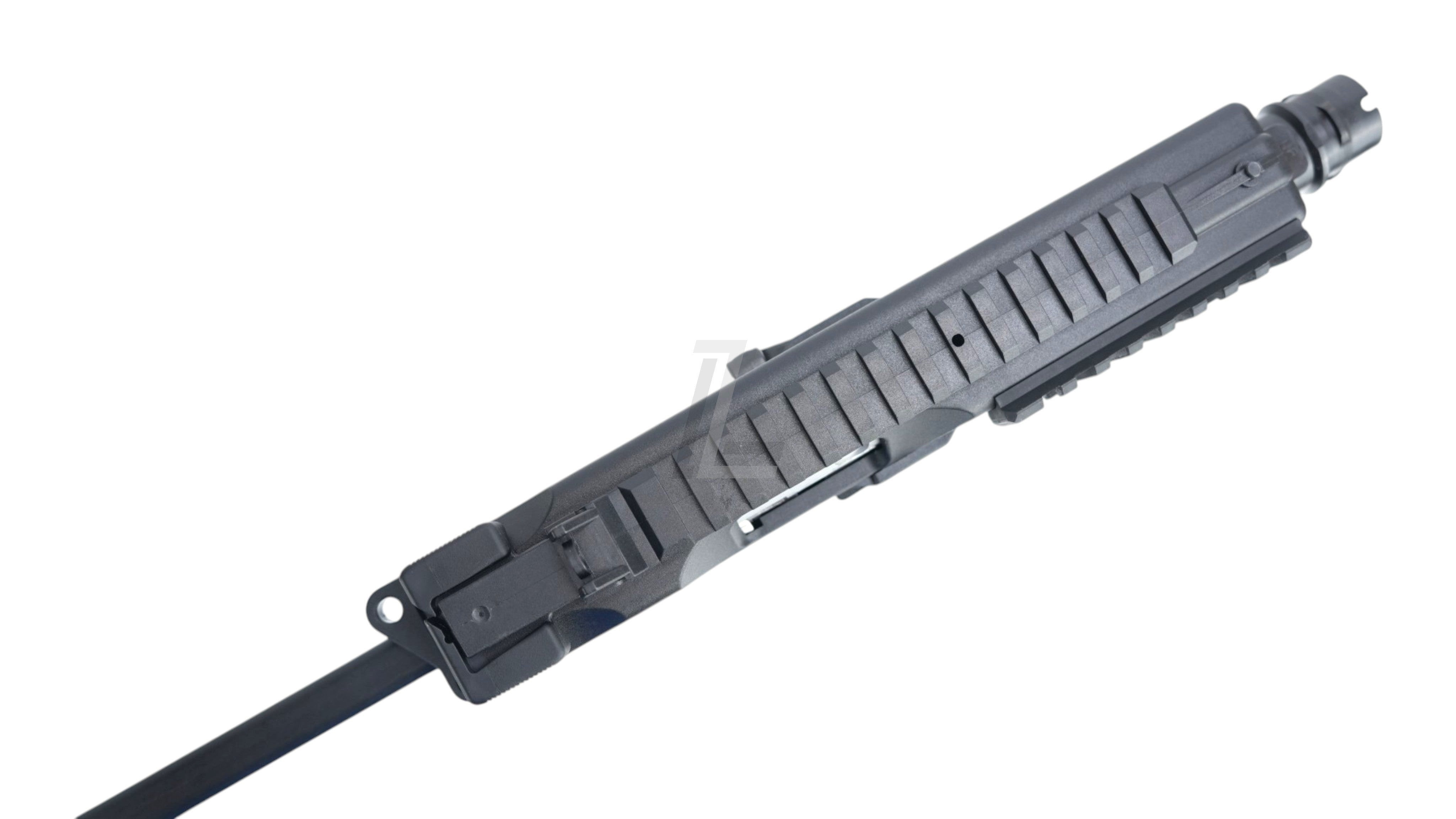 Landing Zone MARUYAMA MP-IX MP9 DX GBB airsoft upper receiver in black with integrated tactical rail system