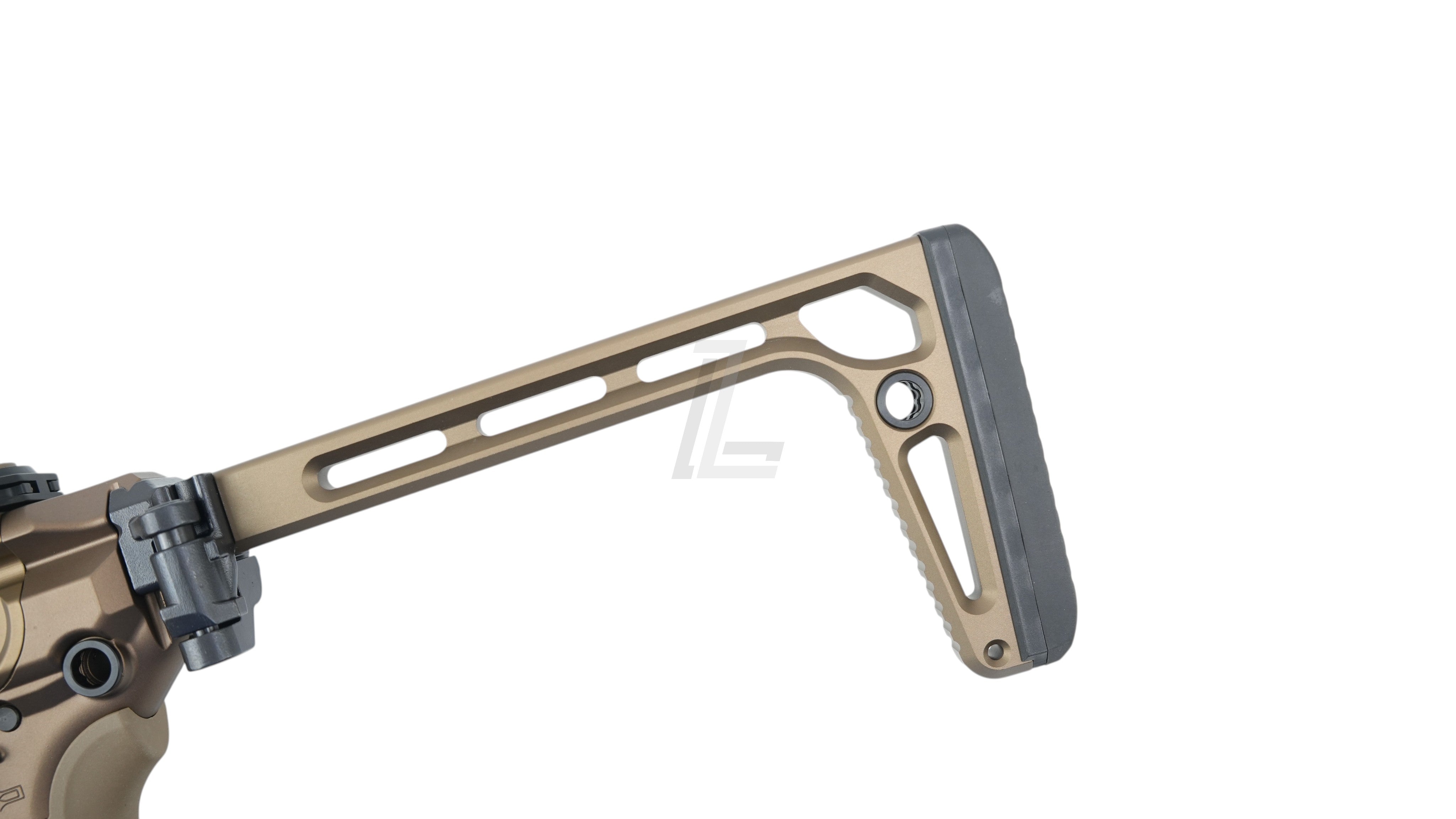 Landing Zone SALVO PRECISION MCX SPEAR LT airsoft rifle stock in dark earth finish with skeletonized design