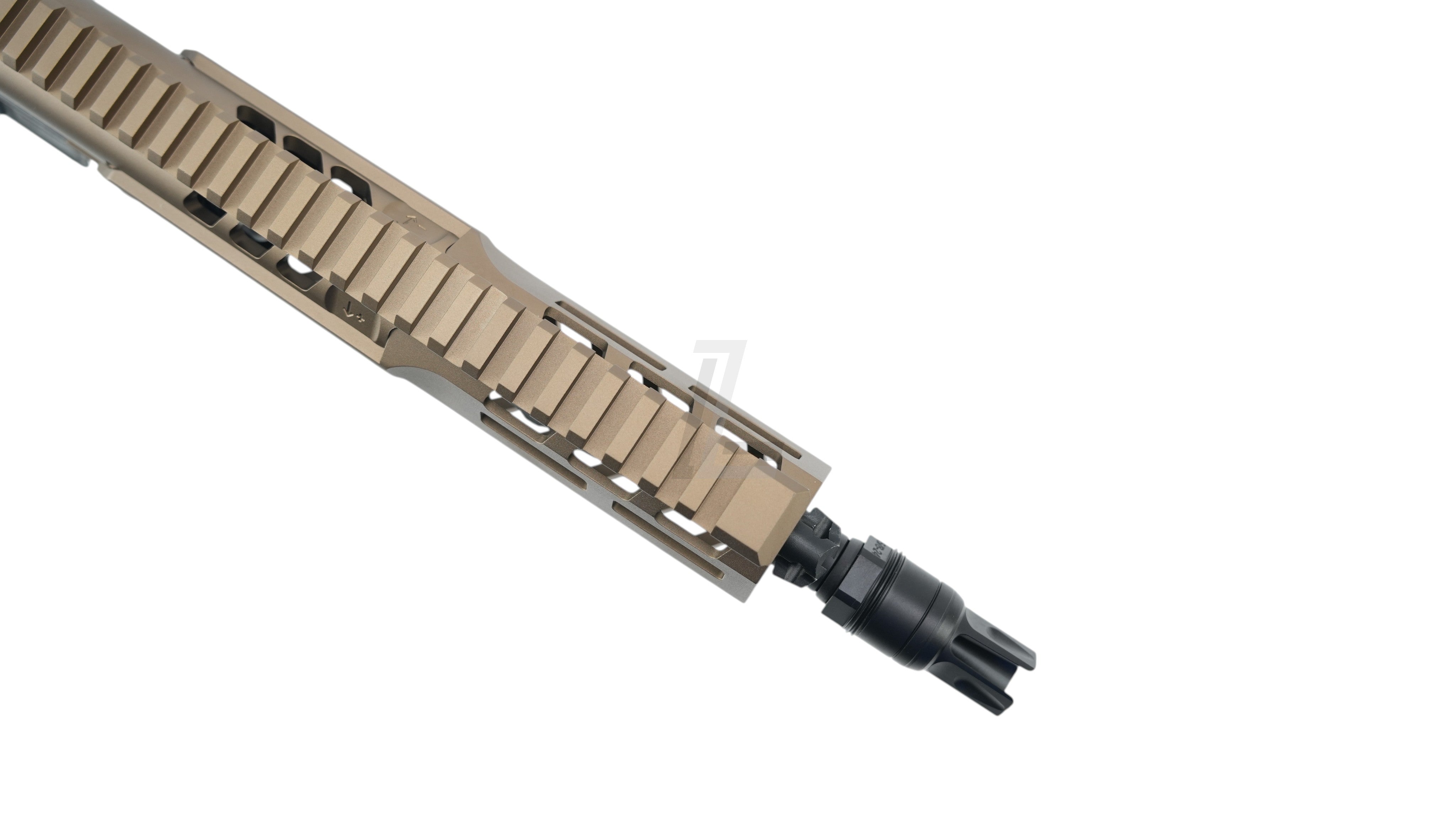 Landing Zone SALVO PRECISION MCX SPEAR LT airsoft rifle handguard in dark earth with M-LOK and top rail