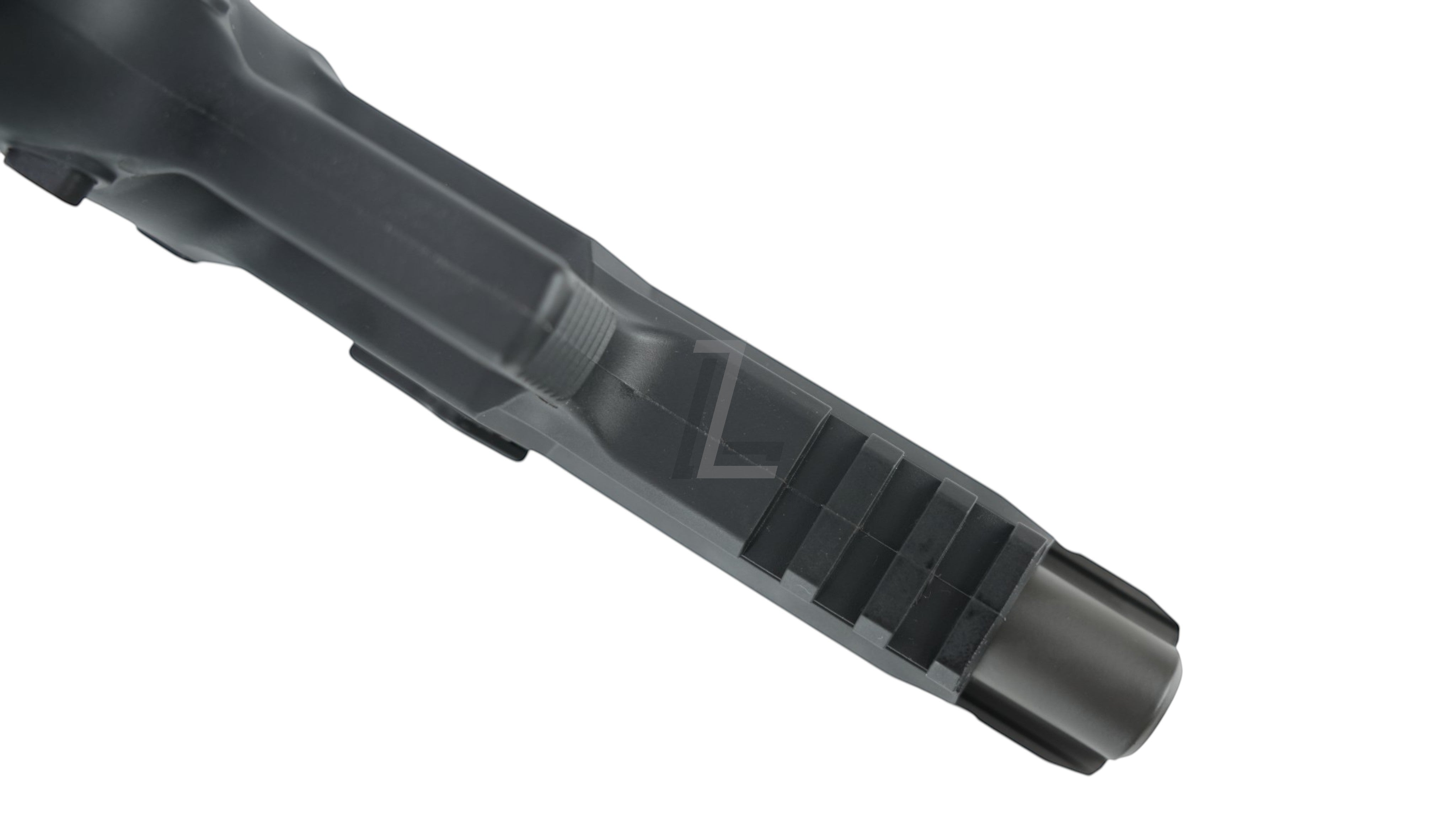 Landing Zone PARABELLUM P320 XFULL airsoft GBB pistol featuring a black polymer frame and integrated accessory rail.
