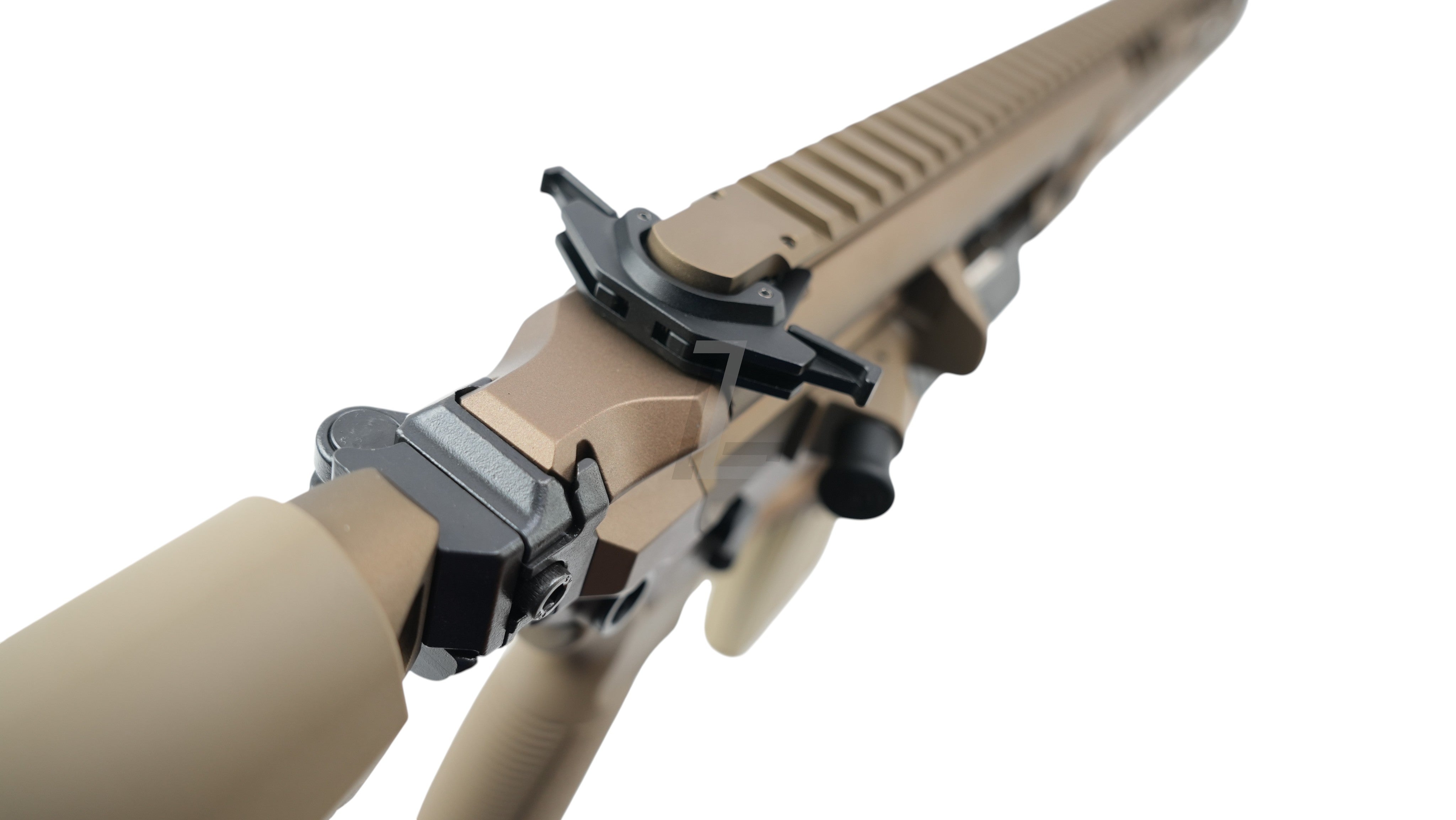 Landing Zone SALVO PRECISION MCX Hunter UKSF GBB airsoft rifle in dark earth finish with no markings
