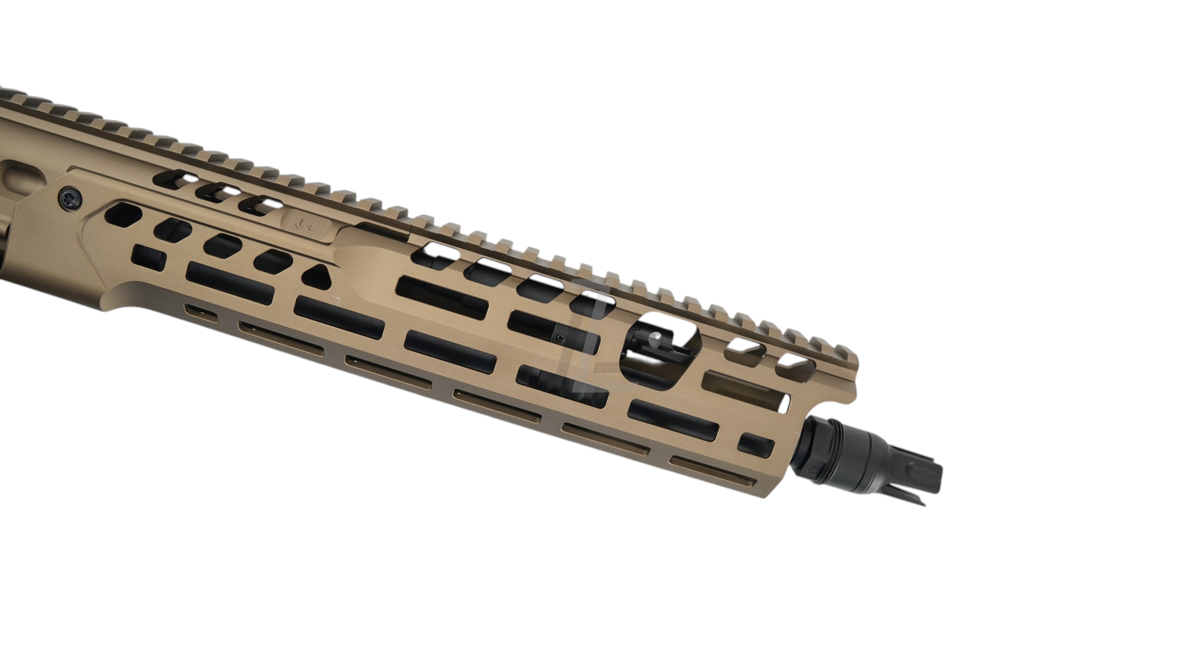 Landing Zone SALVO PRECISION MCX Hunter UKSF 13.1 MWS V3 airsoft rifle handguard in dark earth with M-LOK rail system