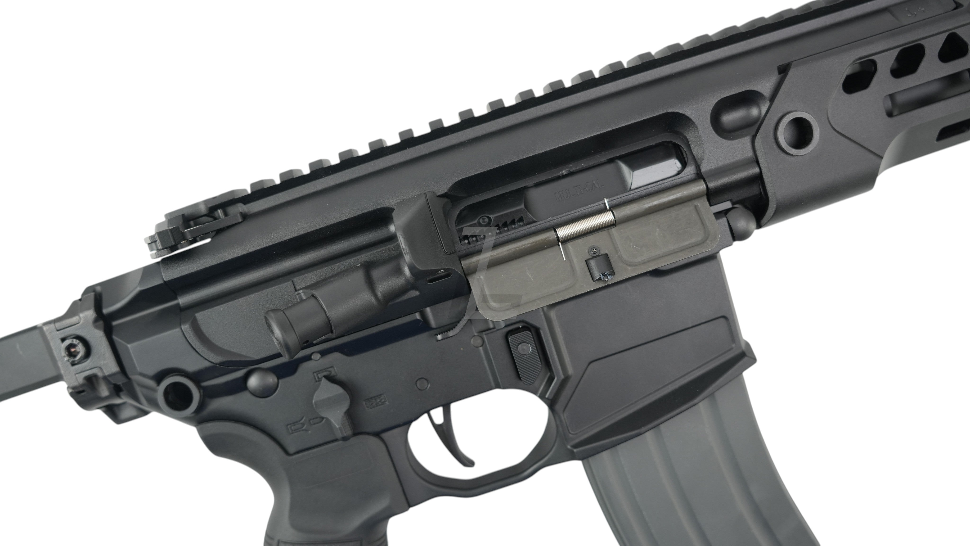 Landing Zone SALVO PRECISION MCX Rattler LT GBB airsoft rifle in black with a clean no-marking receiver design.