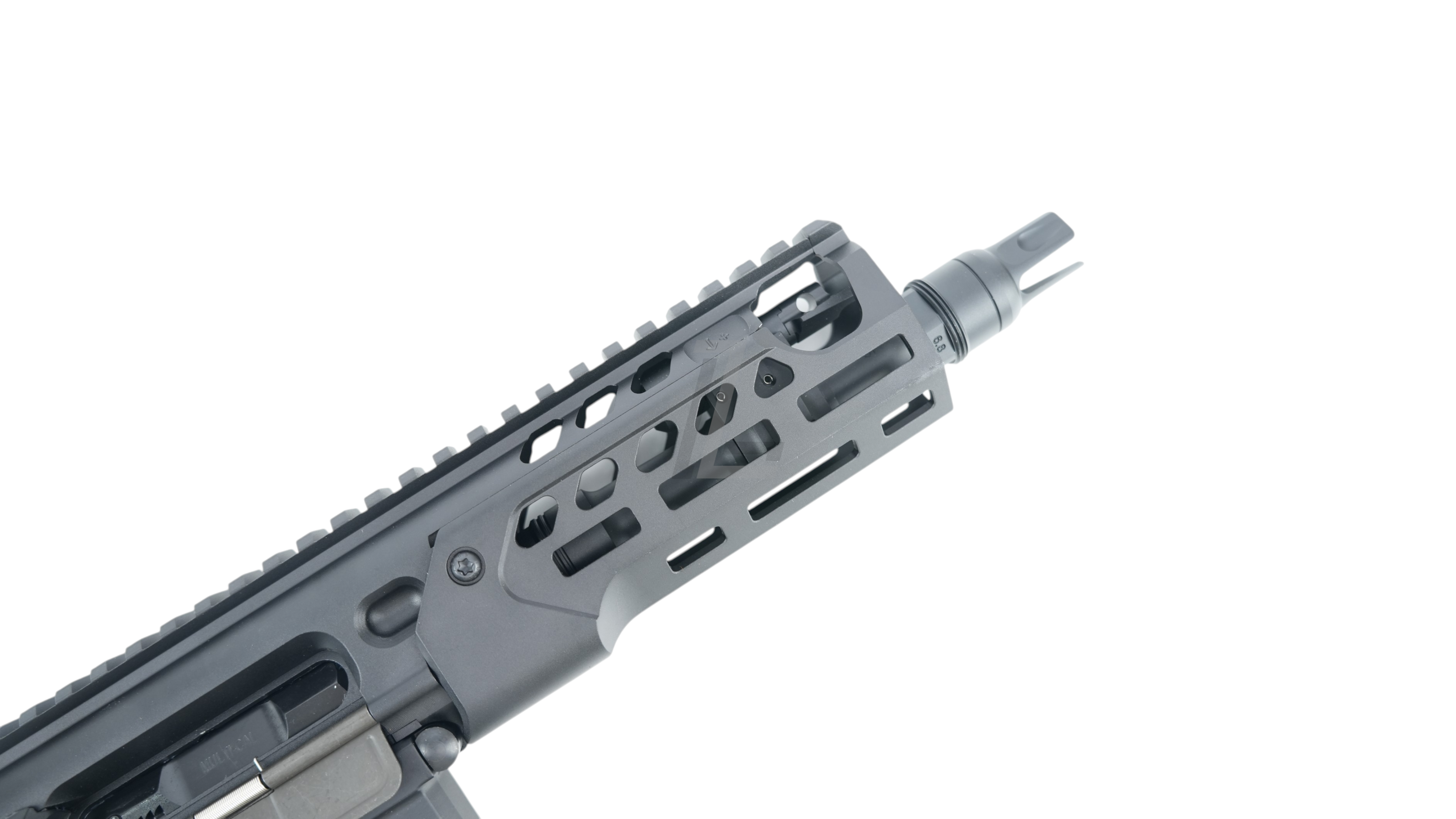 Landing Zone Salvo Precision MCX Rattler LT 6.75 inch black M-LOK handguard for GBB airsoft rifle