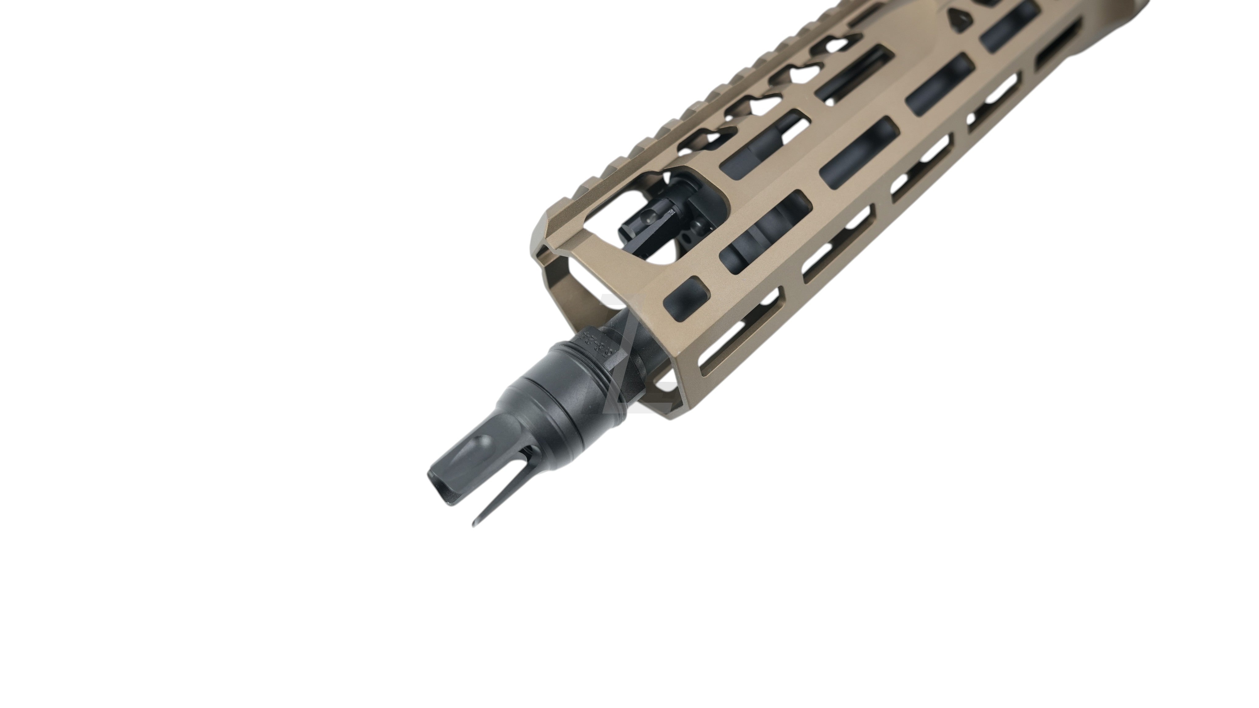 Landing Zone SALVO PRECISION MCX Spear LT 11.5-inch airsoft rifle in dark earth with M-LOK handguard and flash hider