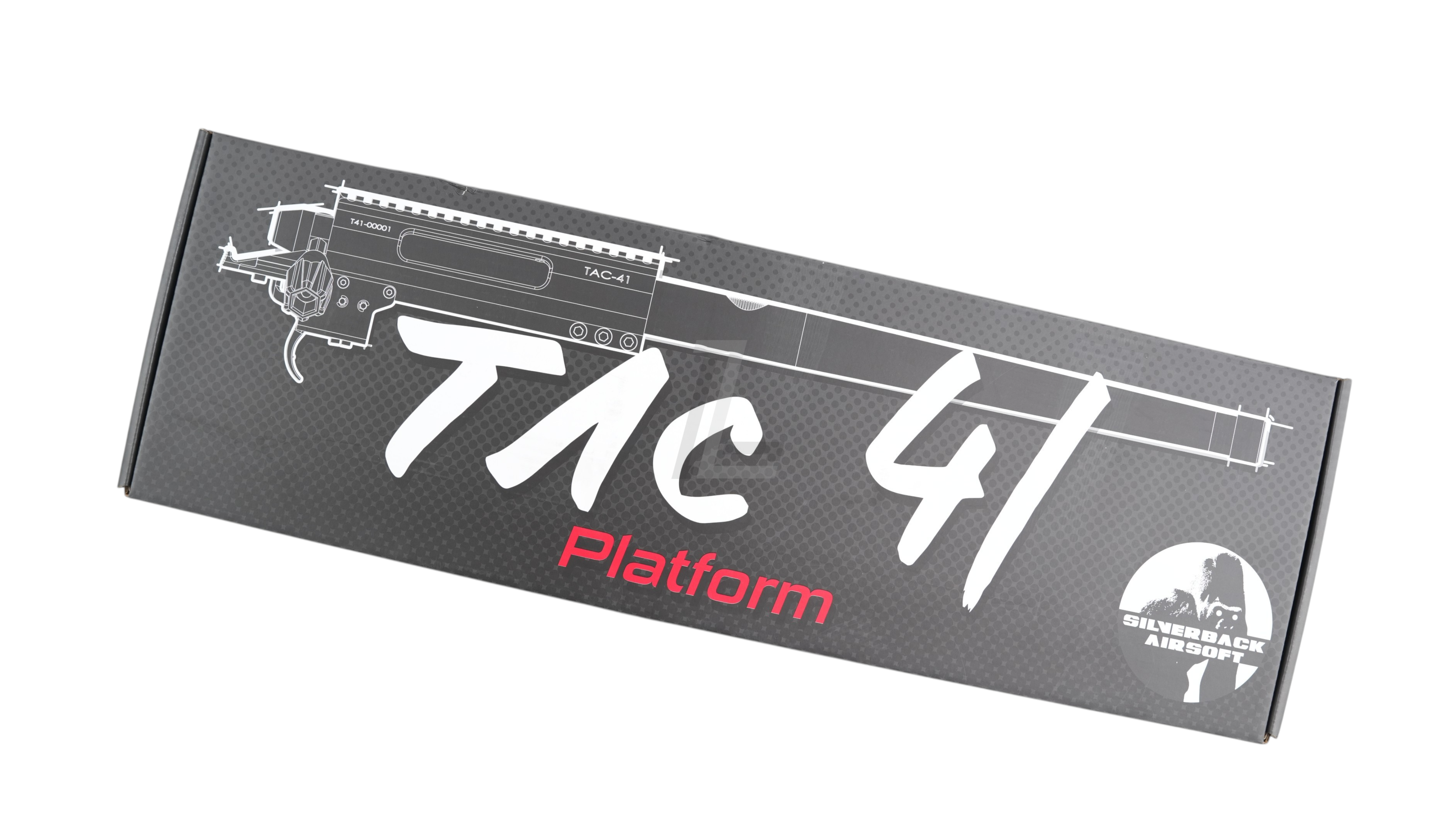 Landing Zone branded box for the Silverback TAC 41 L bolt action airsoft sniper rifle platform