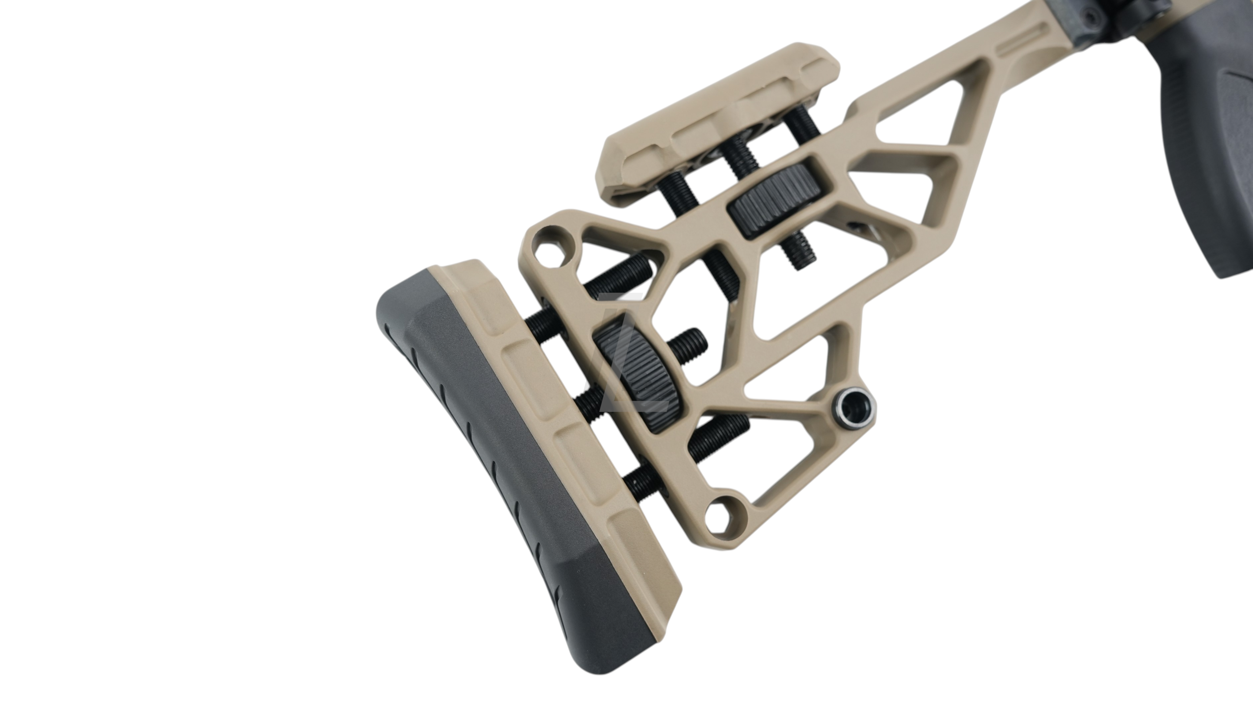Landing Zone SILVERBACK TAC 41 L airsoft sniper rifle Recon stock in FDE with adjustable tactical design