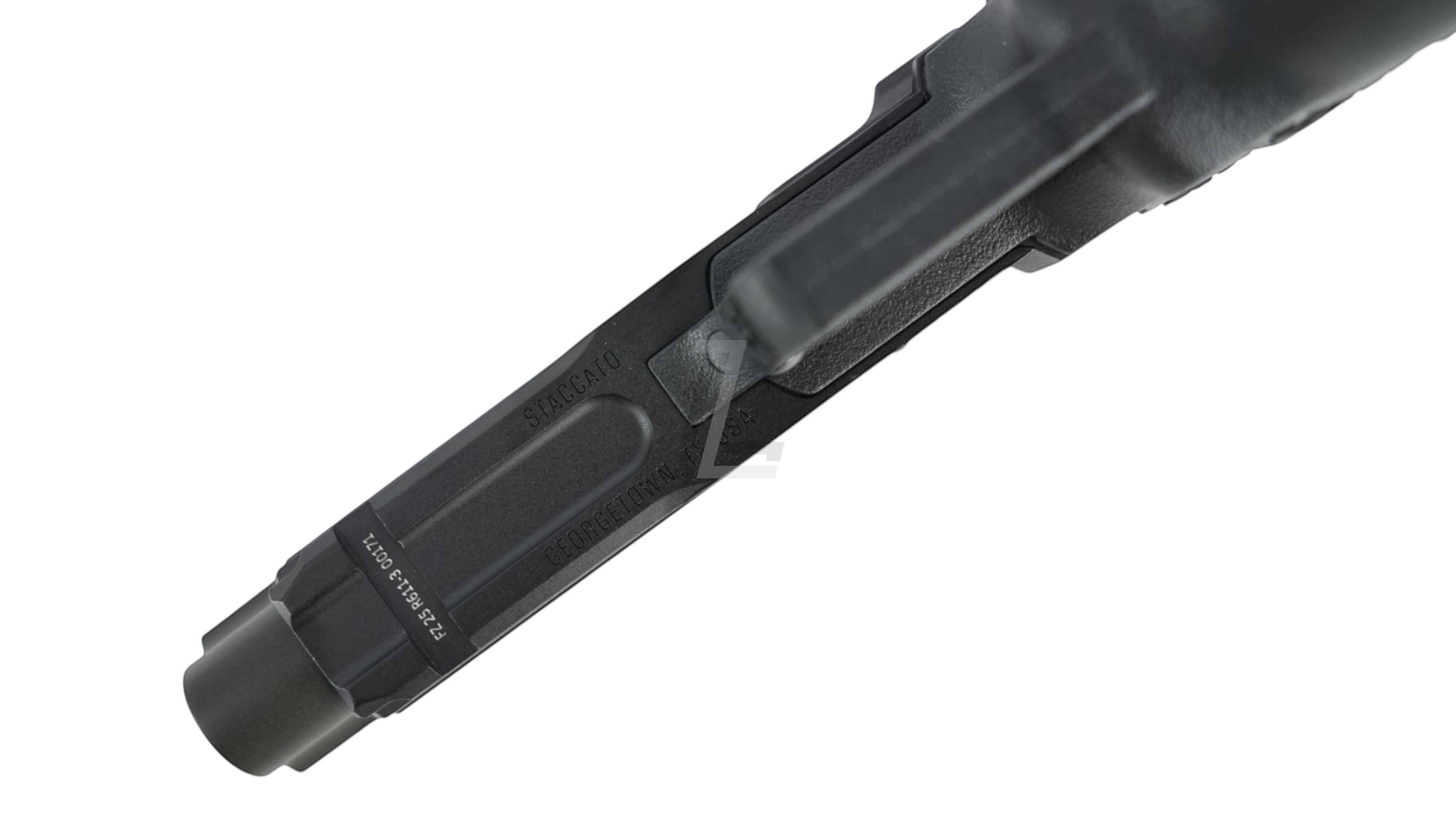 Landing Zone T8 X ARMY PLUS R611-3 STACCATO P GBB airsoft pistol slide with steel parts, black